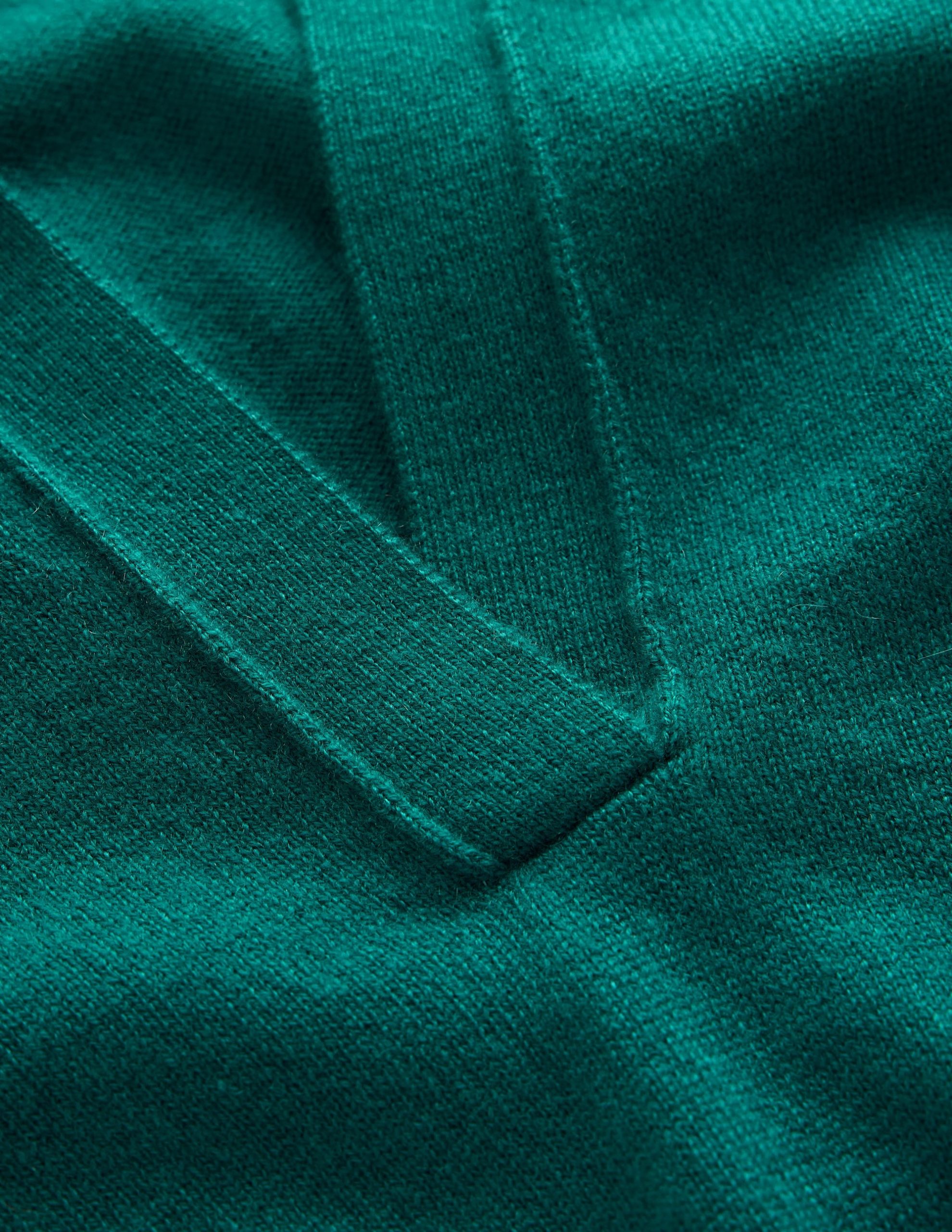 Elsie Cashmere Henley Sweater-Deep Sea Depths - Image 7