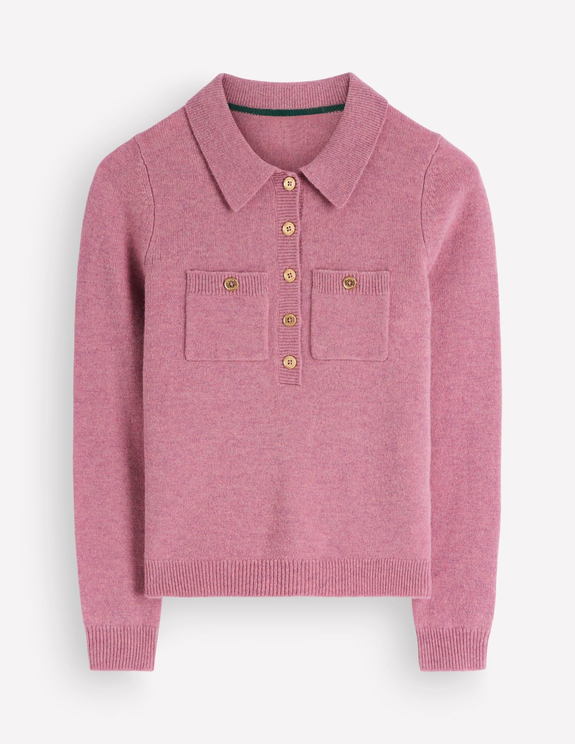 Marianne Merino Wool Sweater-Pink Heather - Image 5