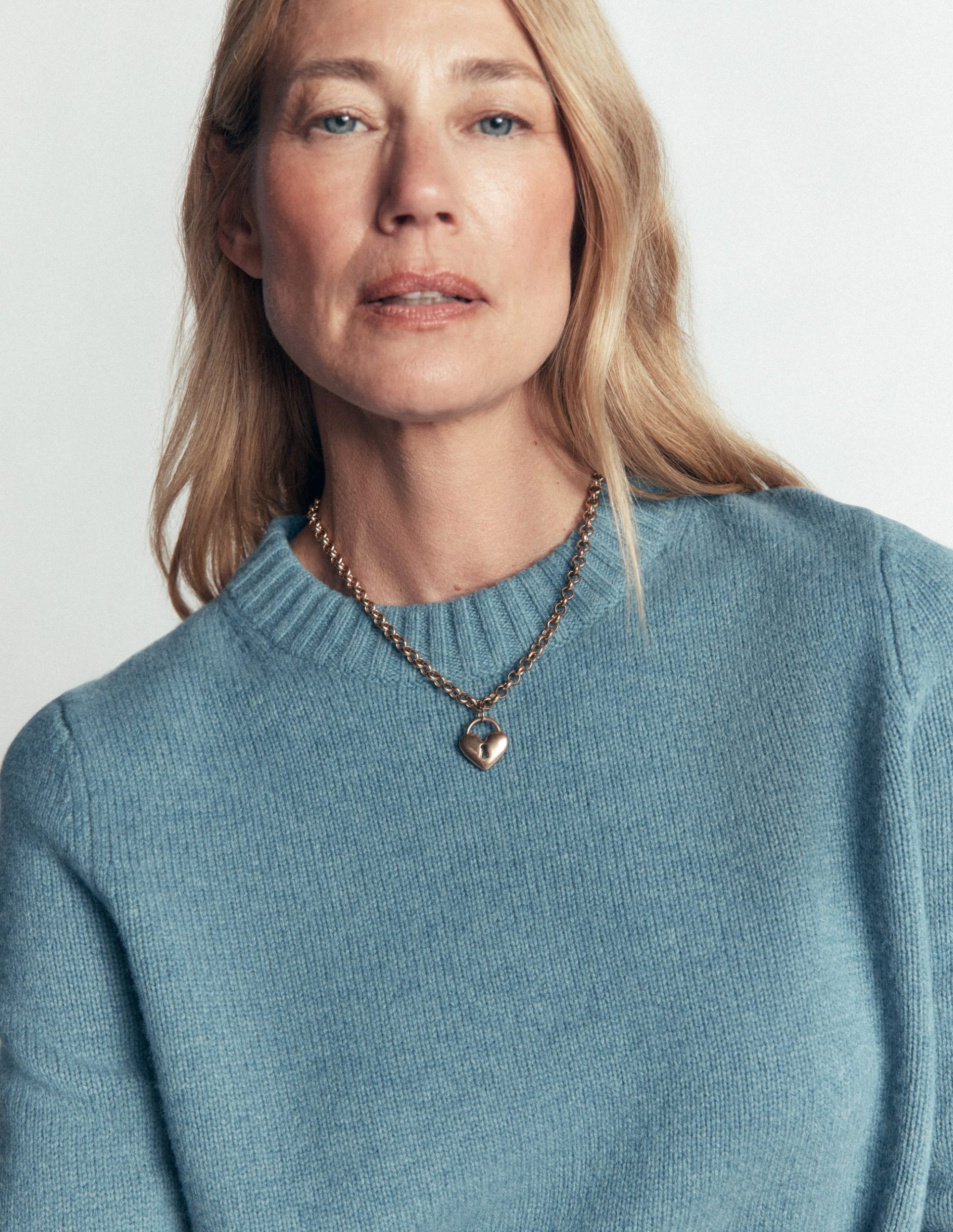 Marta Merino Wool Crew Sweater-Blue Aura - Image 2