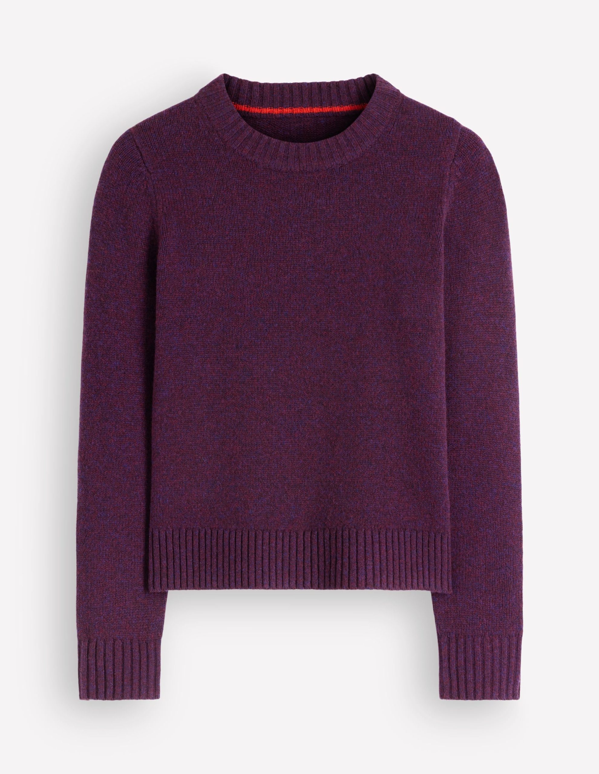 Marta Merino Wool Crew Sweater-Potent Purple - Image 6