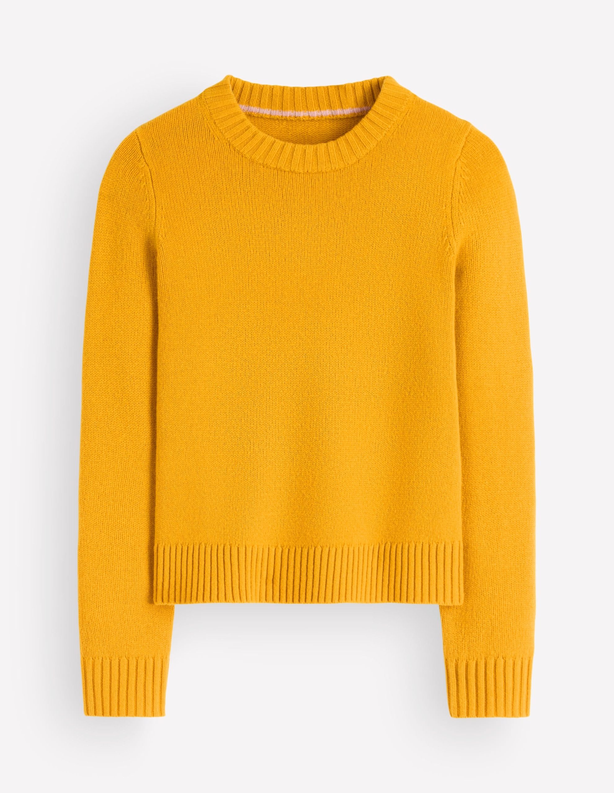 Marta Merino Wool Crew Sweater-Honey Yellow - Image 7