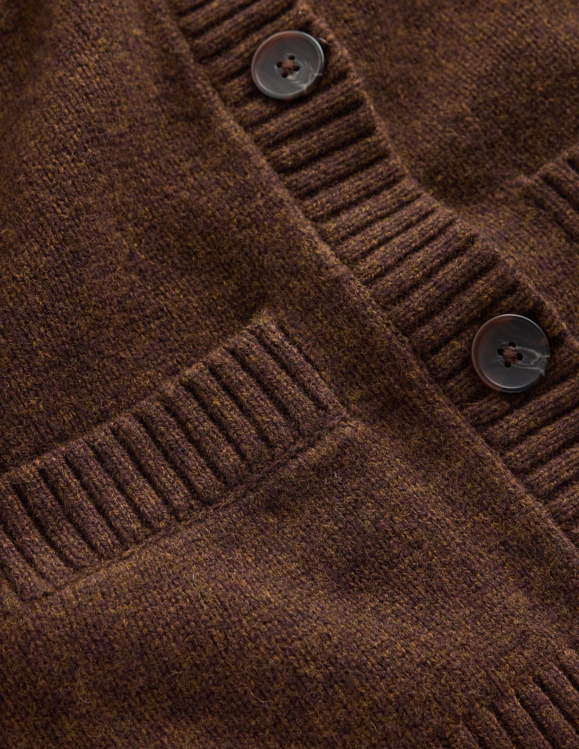 Marta Merino Wool Cardigan-Raw Umber - Image 7