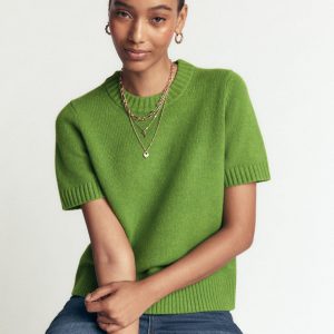 Marta Merino Wool T-shirt-Juicy Apple
