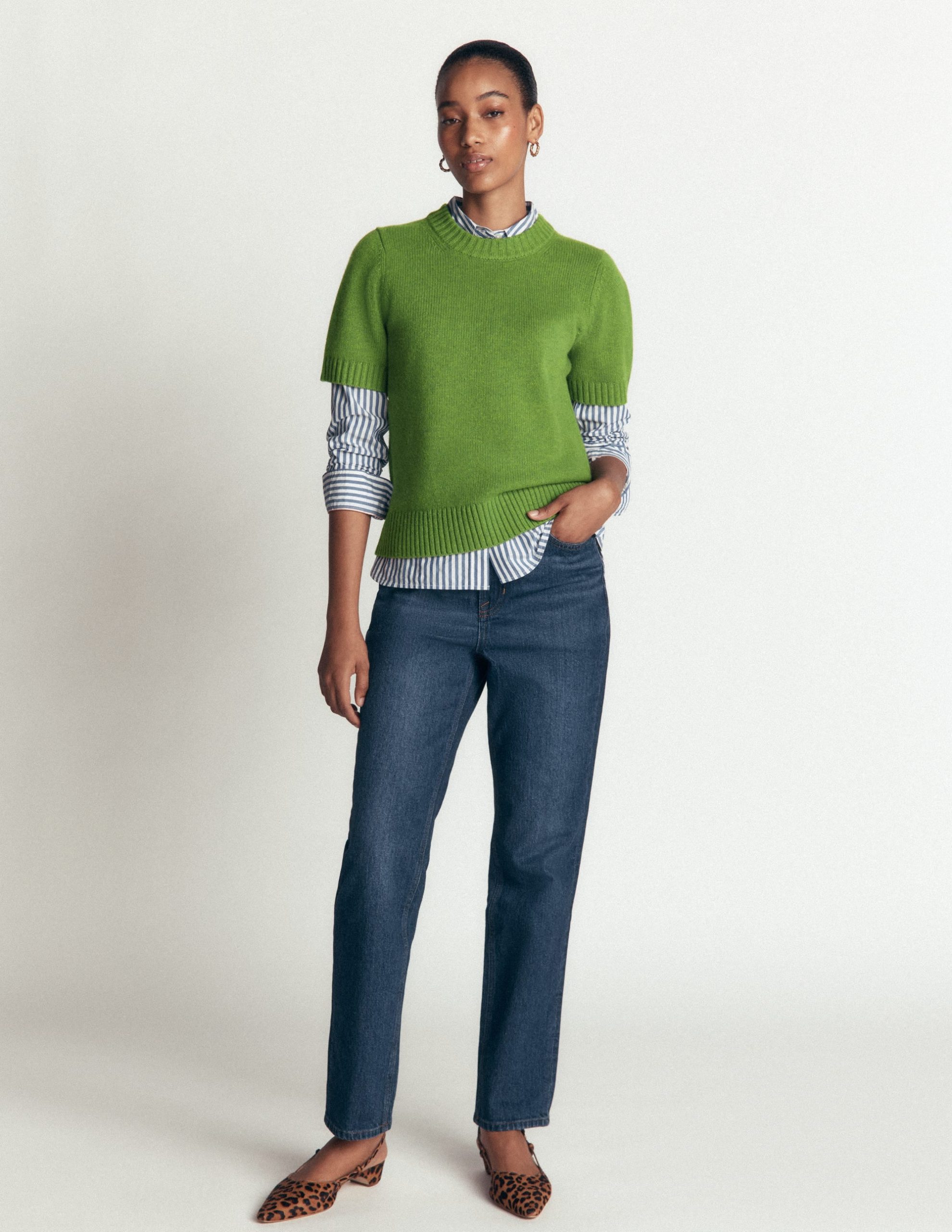 Marta Merino Wool T-shirt-Juicy Apple - Image 5