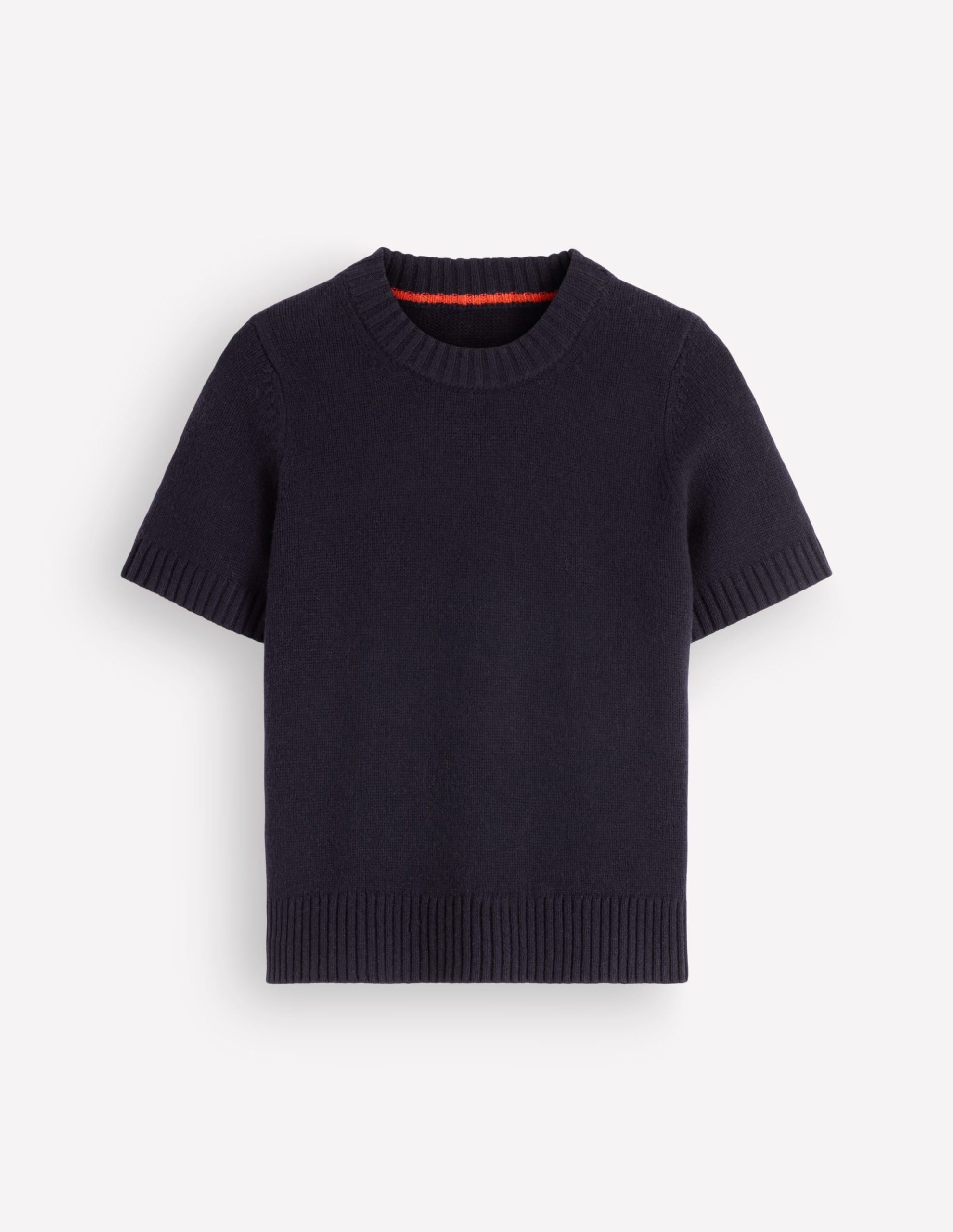 Marta Merino Wool T-shirt-Navy - Image 6