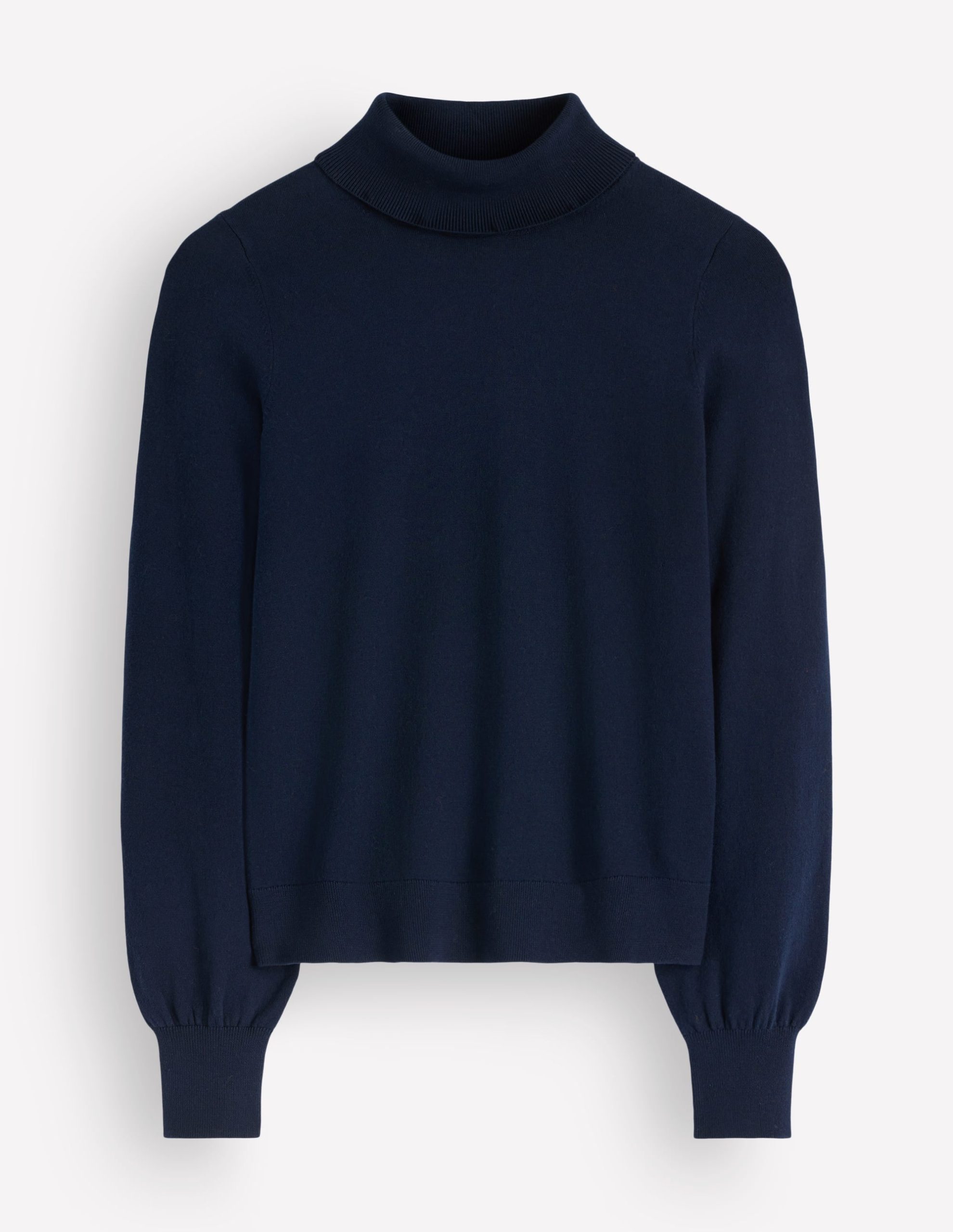 Camilla Roll Neck Sweater-Navy - Image 6