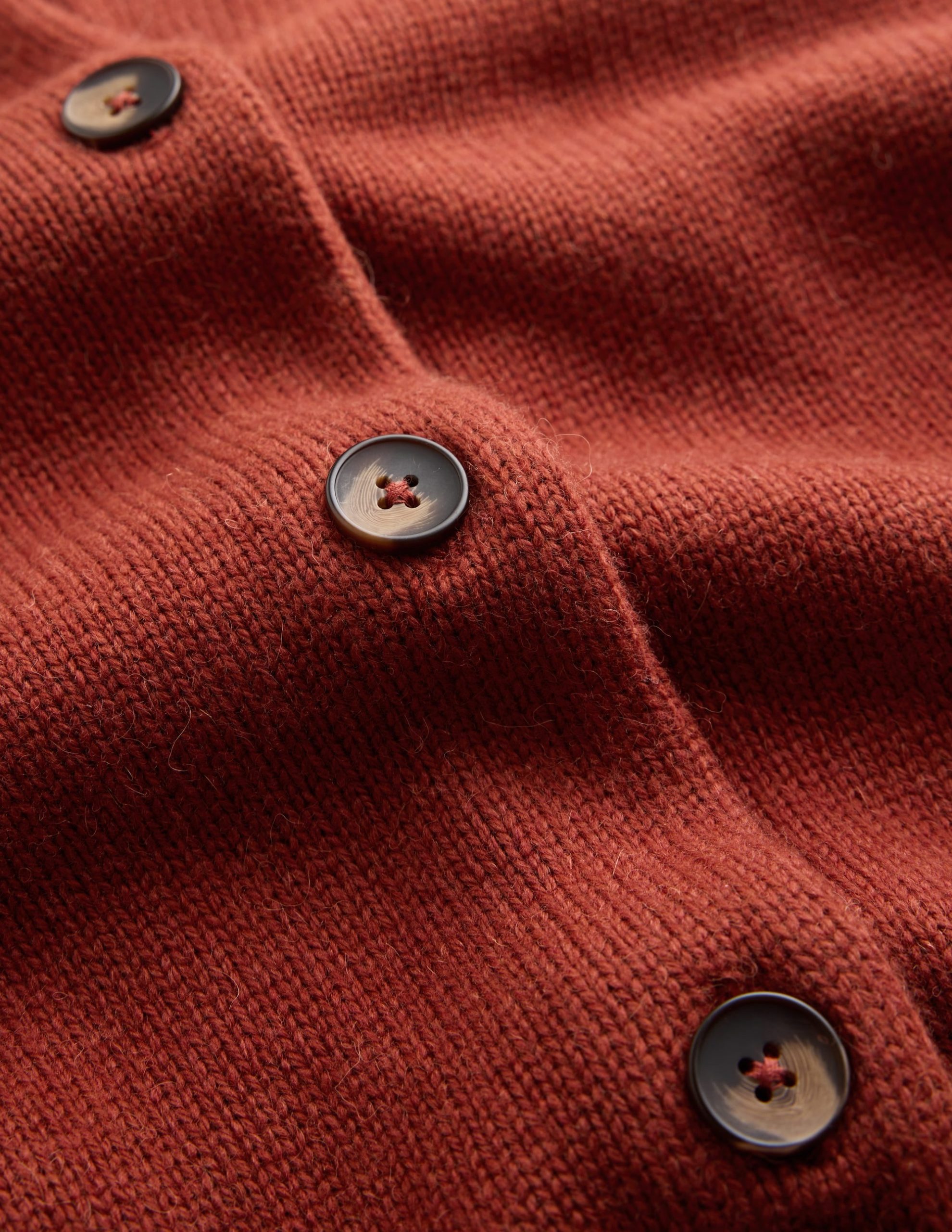 Lydia Tie Neck Knit Cardigan-Burnt Henna - Image 6