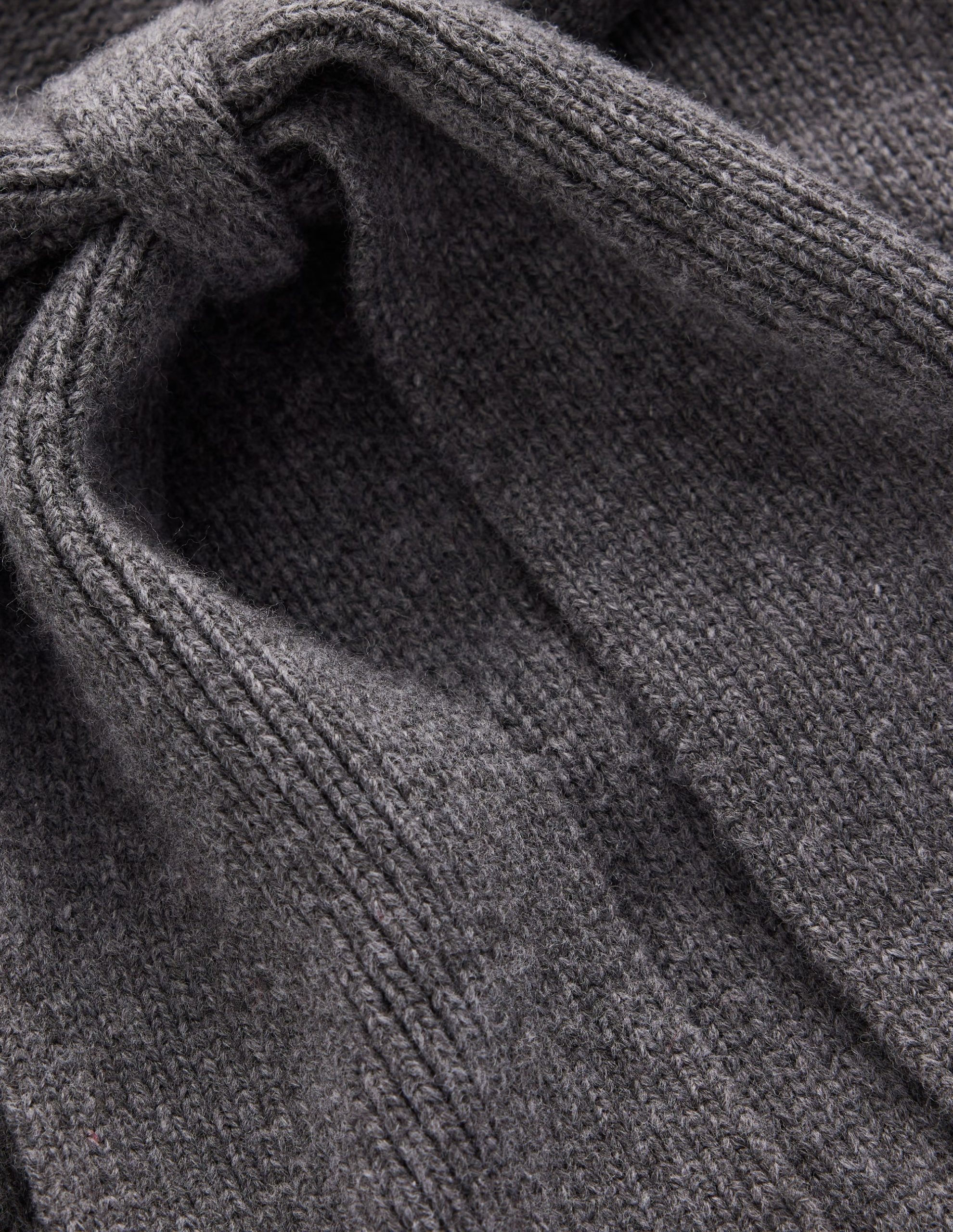 Lydia Tie Neck Knitted Sweater-Charcoal Melange - Image 7