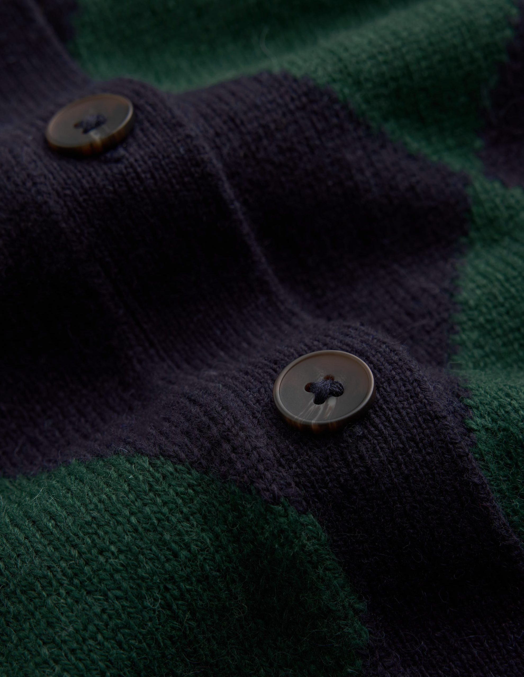 Ariadne Wool Blend Cardigan-Navy Argyle - Image 7