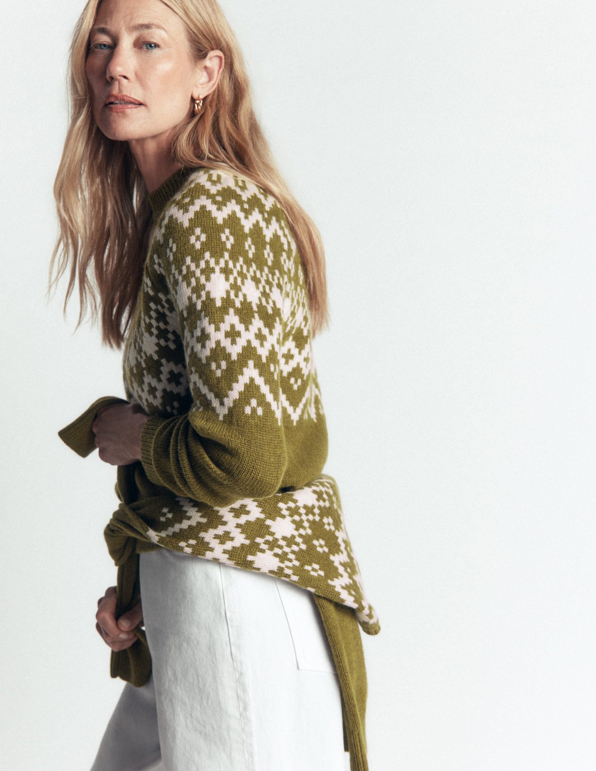 Mae Fair Isle Knitted Sweater-Cross Country - Image 7