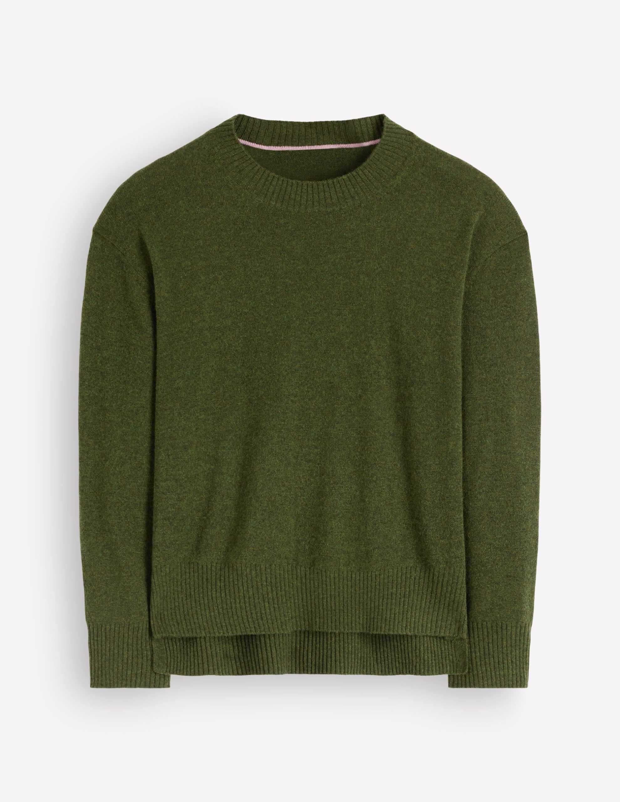 Fay Cashmere Crew Neck Sweater-Dark Courtyard melange - Image 5