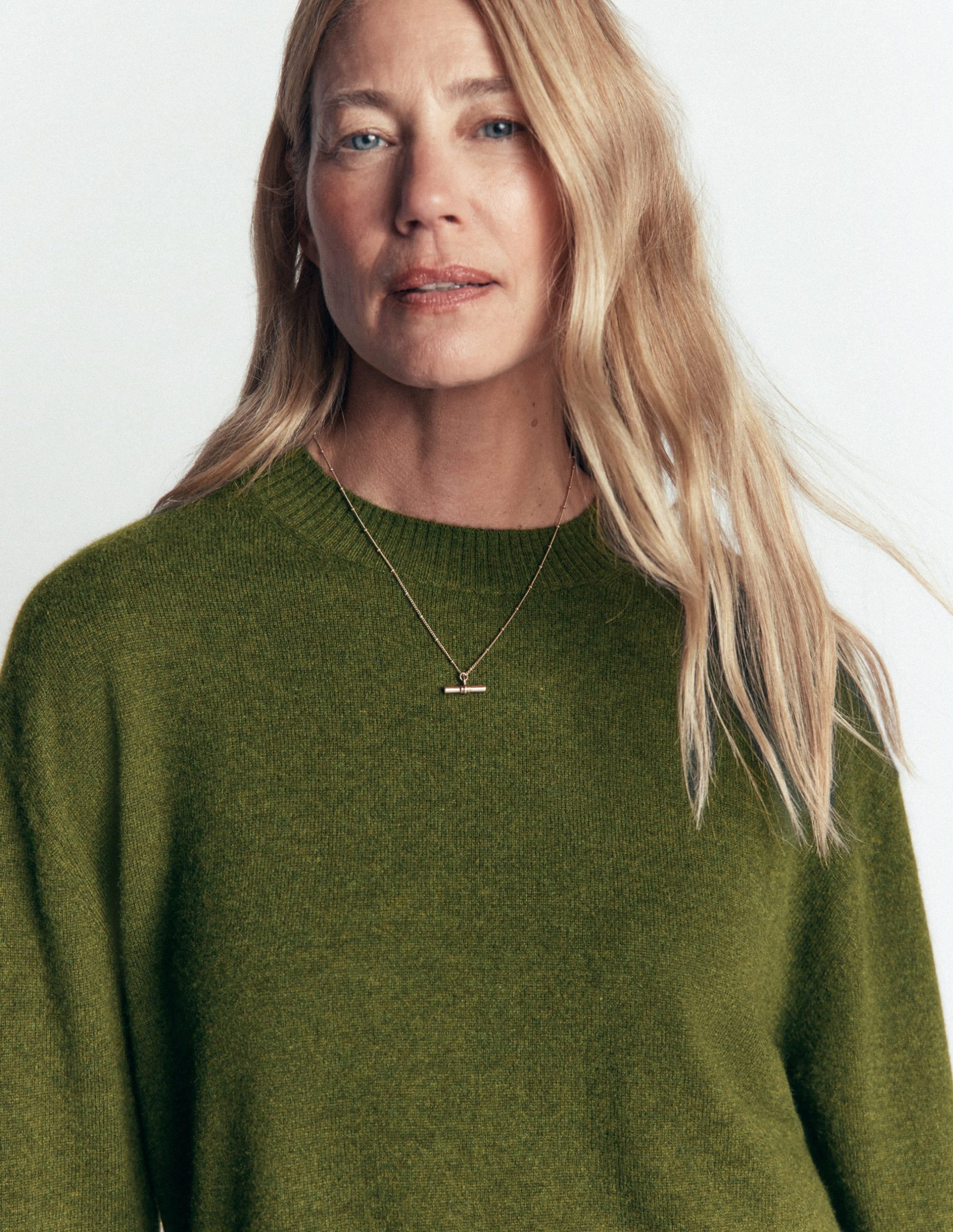 Fay Cashmere Crew Neck Sweater-Dark Courtyard melange - Image 2
