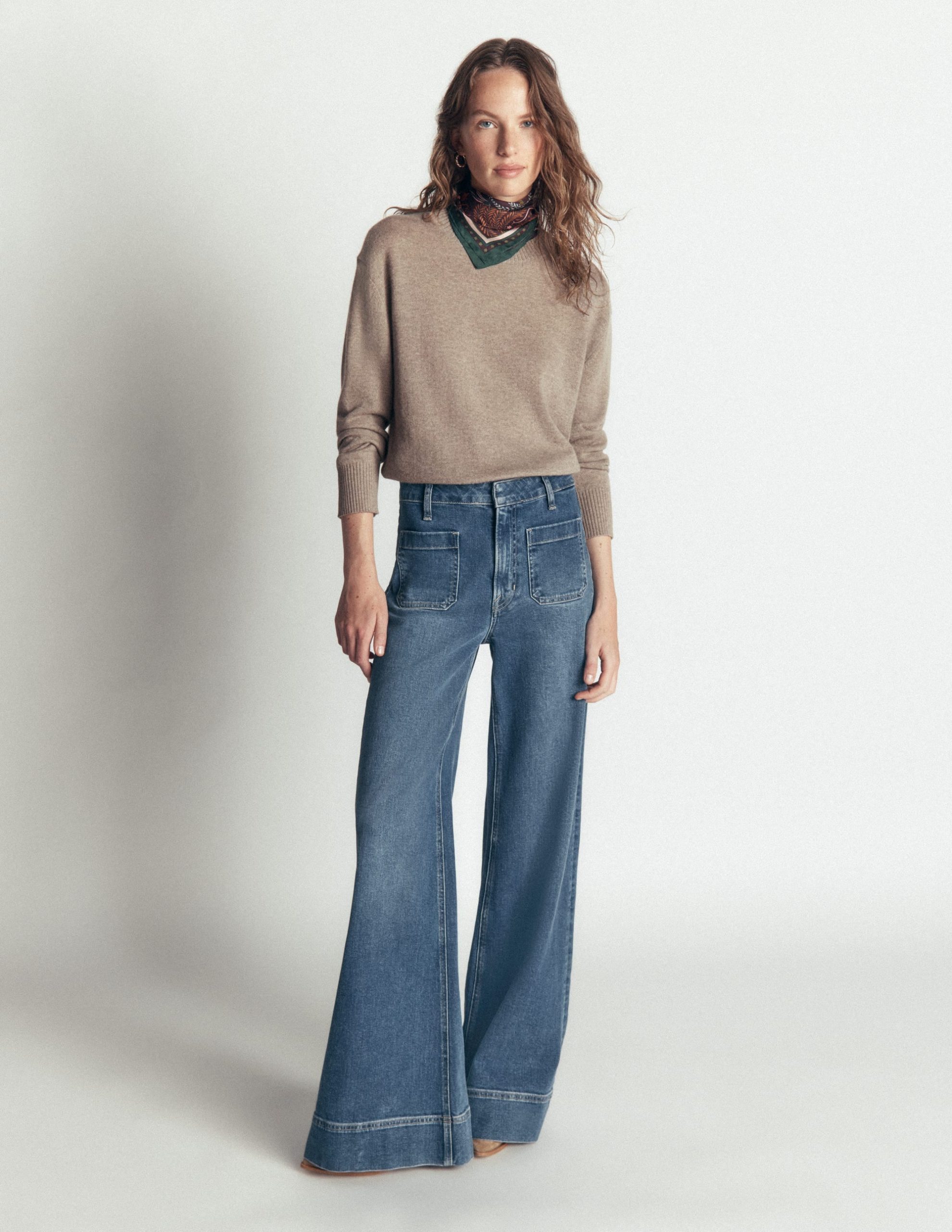 Fay Cashmere Crew Neck Sweater-Mink Melange - Image 4