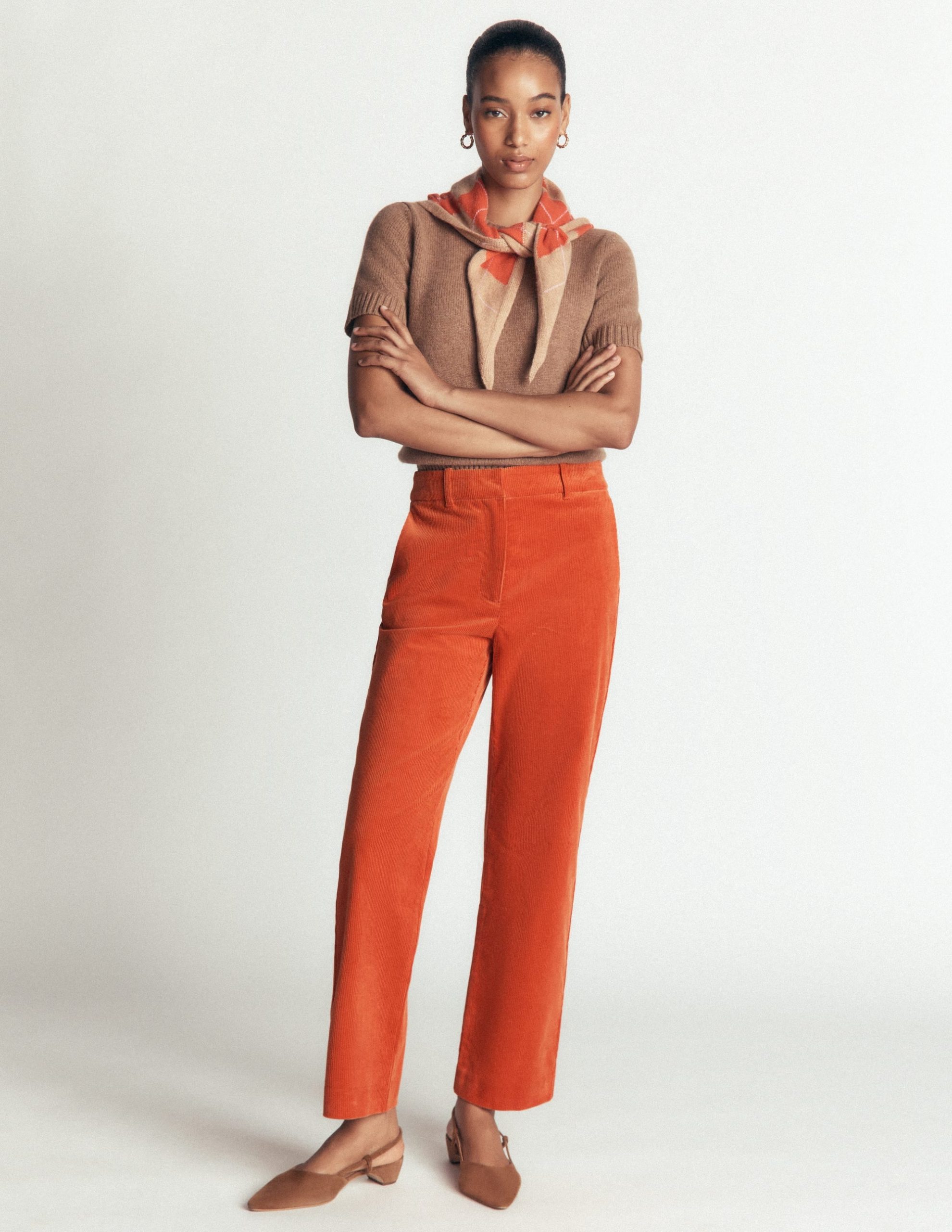 Canonbury Cord Pants-Spiced Ginger