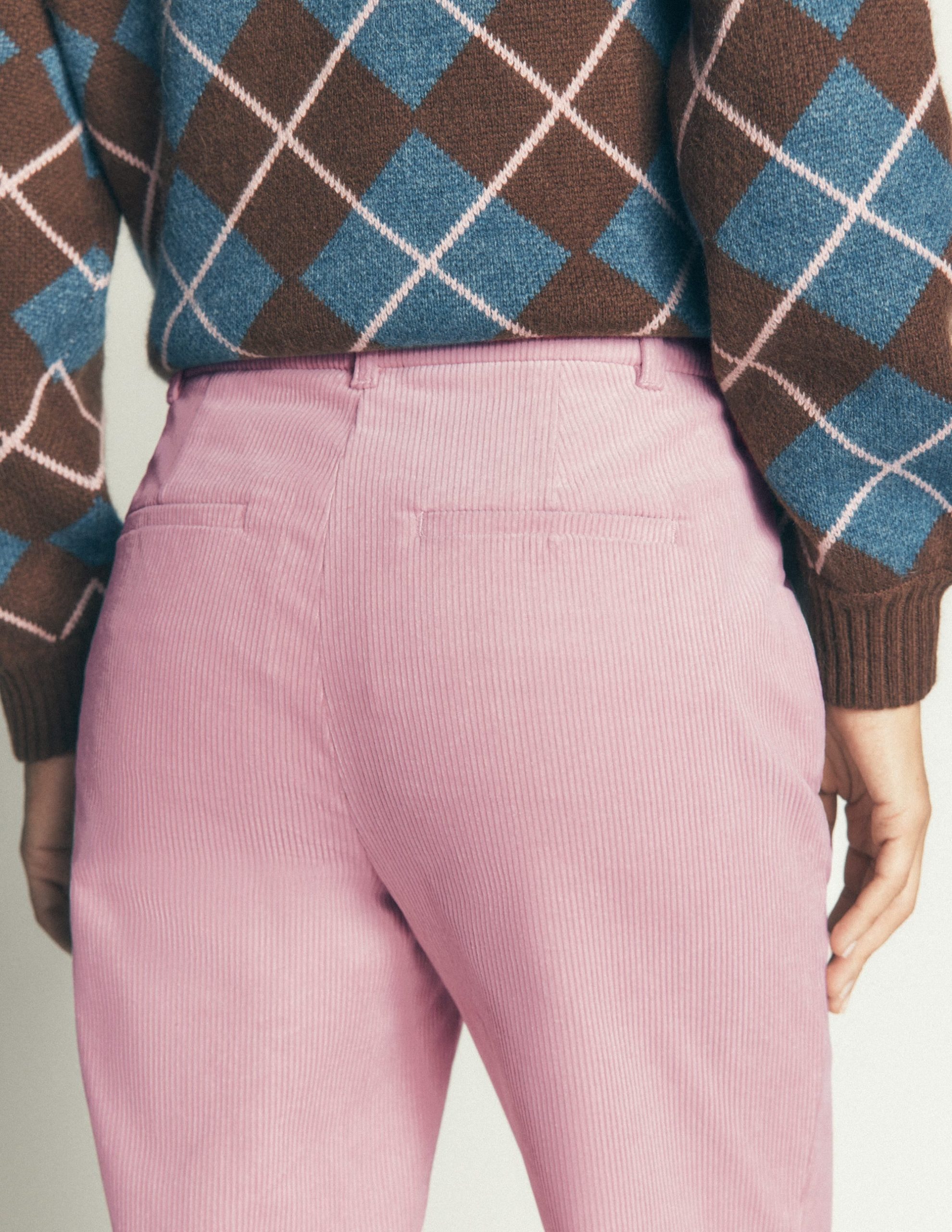 Canonbury Cord Pants-Pink Violet - Image 5
