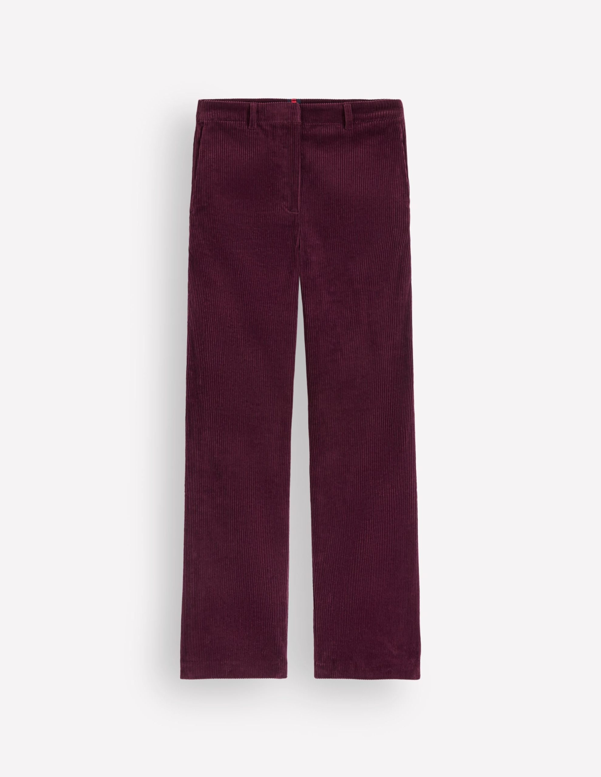 Fitzrovia Cord Column Pants-Dark Cherry - Image 6