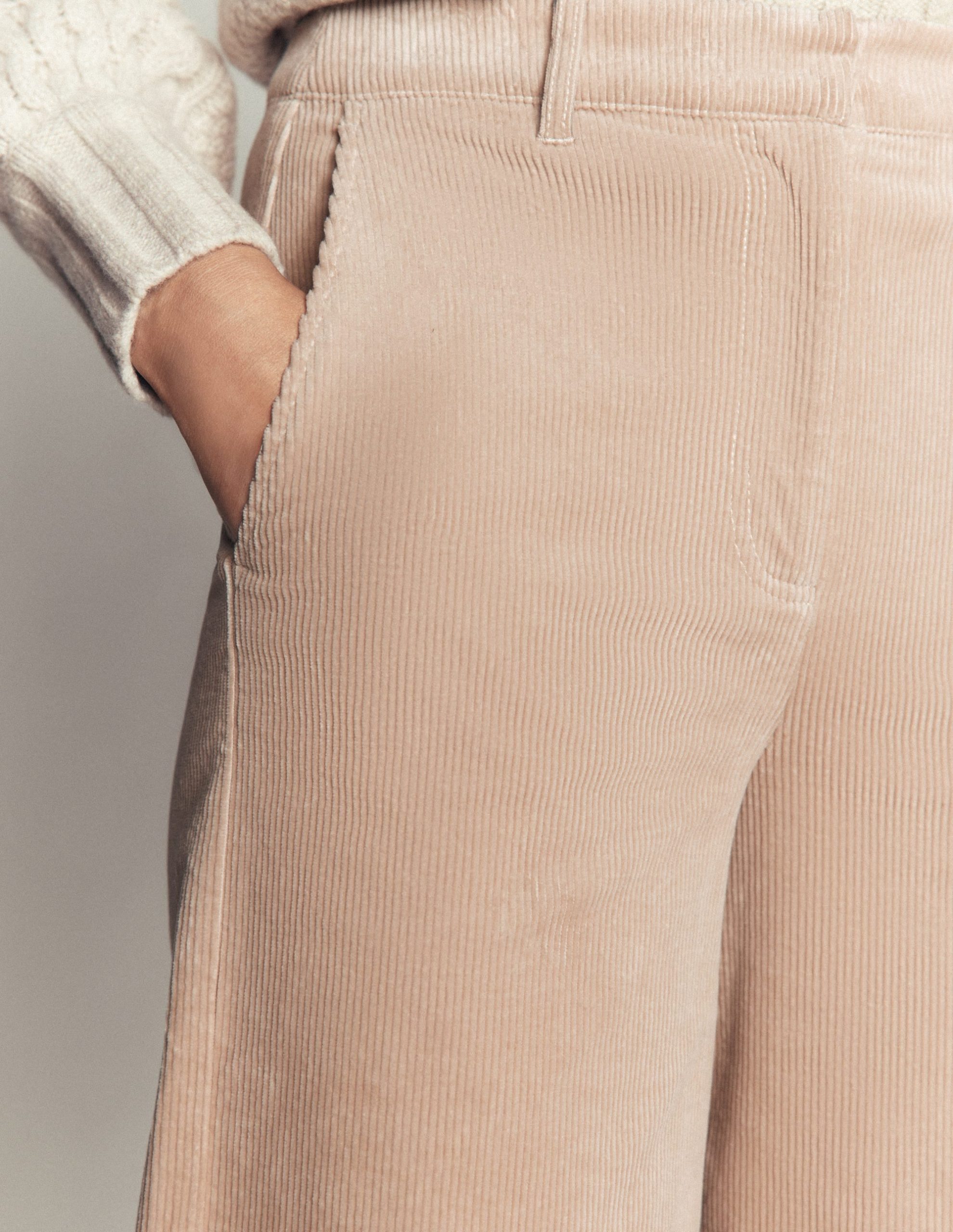 Belgravia Cord Pants-Latte - Image 6