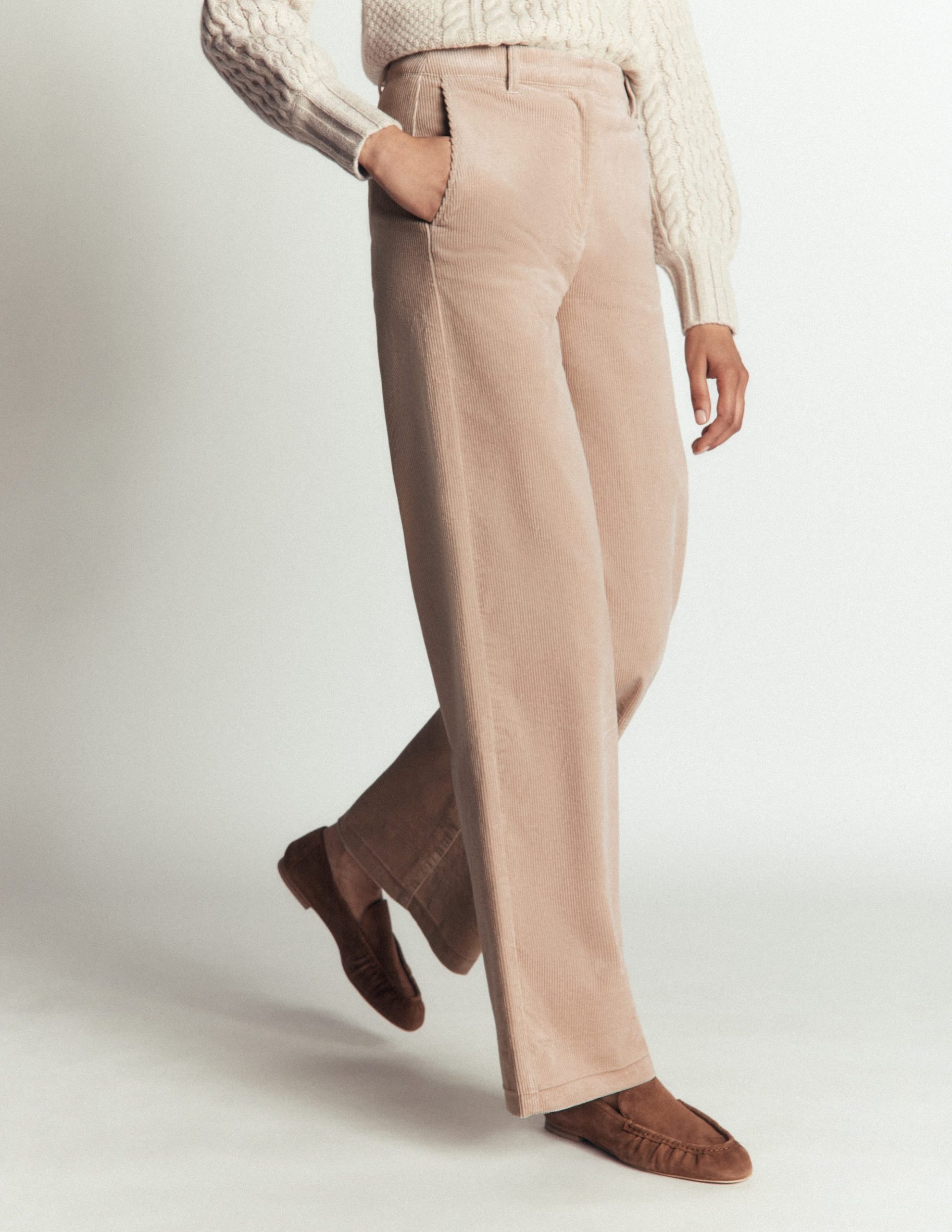 Belgravia Cord Pants-Latte - Image 7