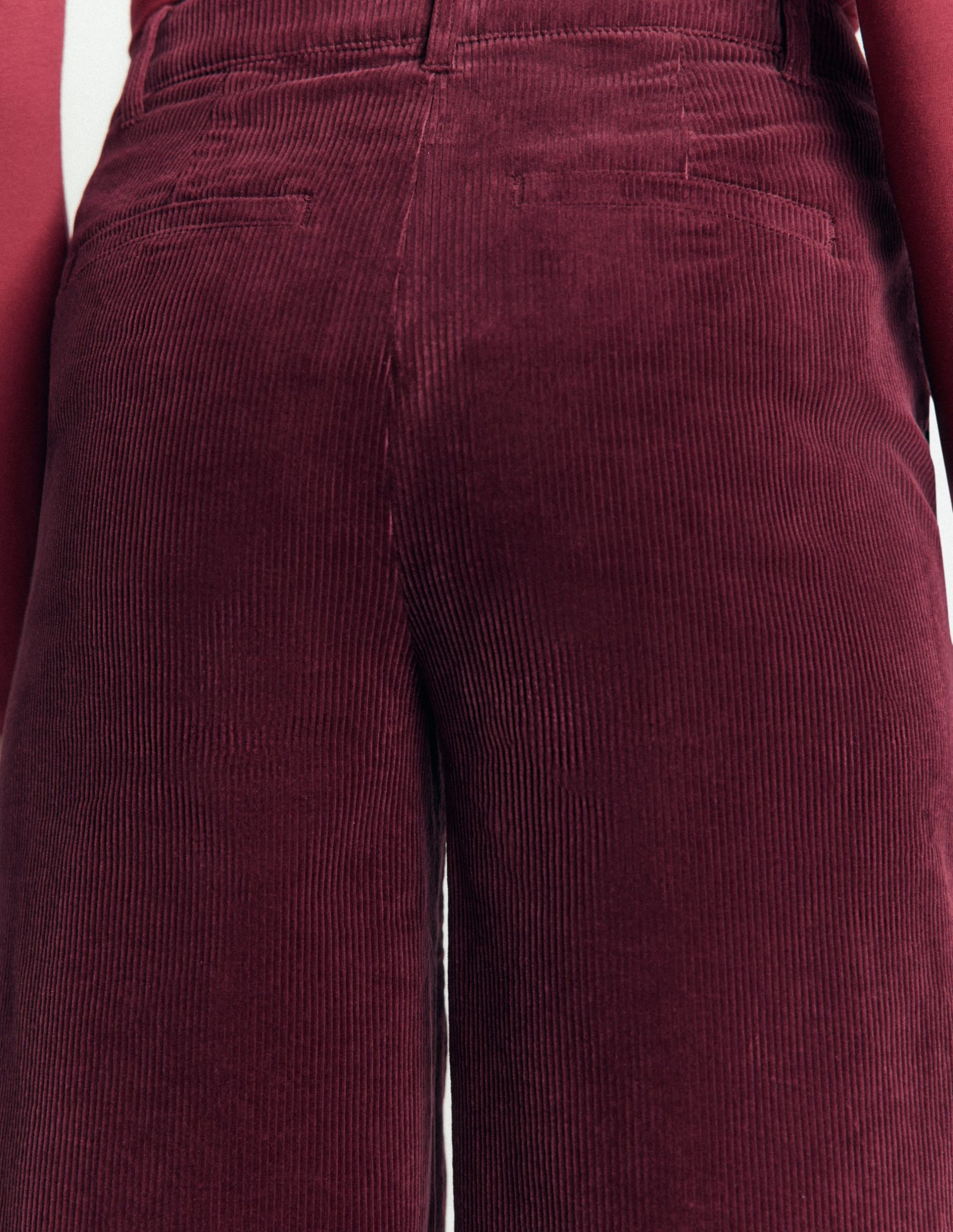 Belgravia Cord Pants-Dark Crimson - Image 5