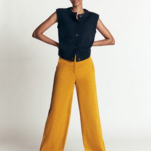 Belgravia Cord Pants-Golden Rye