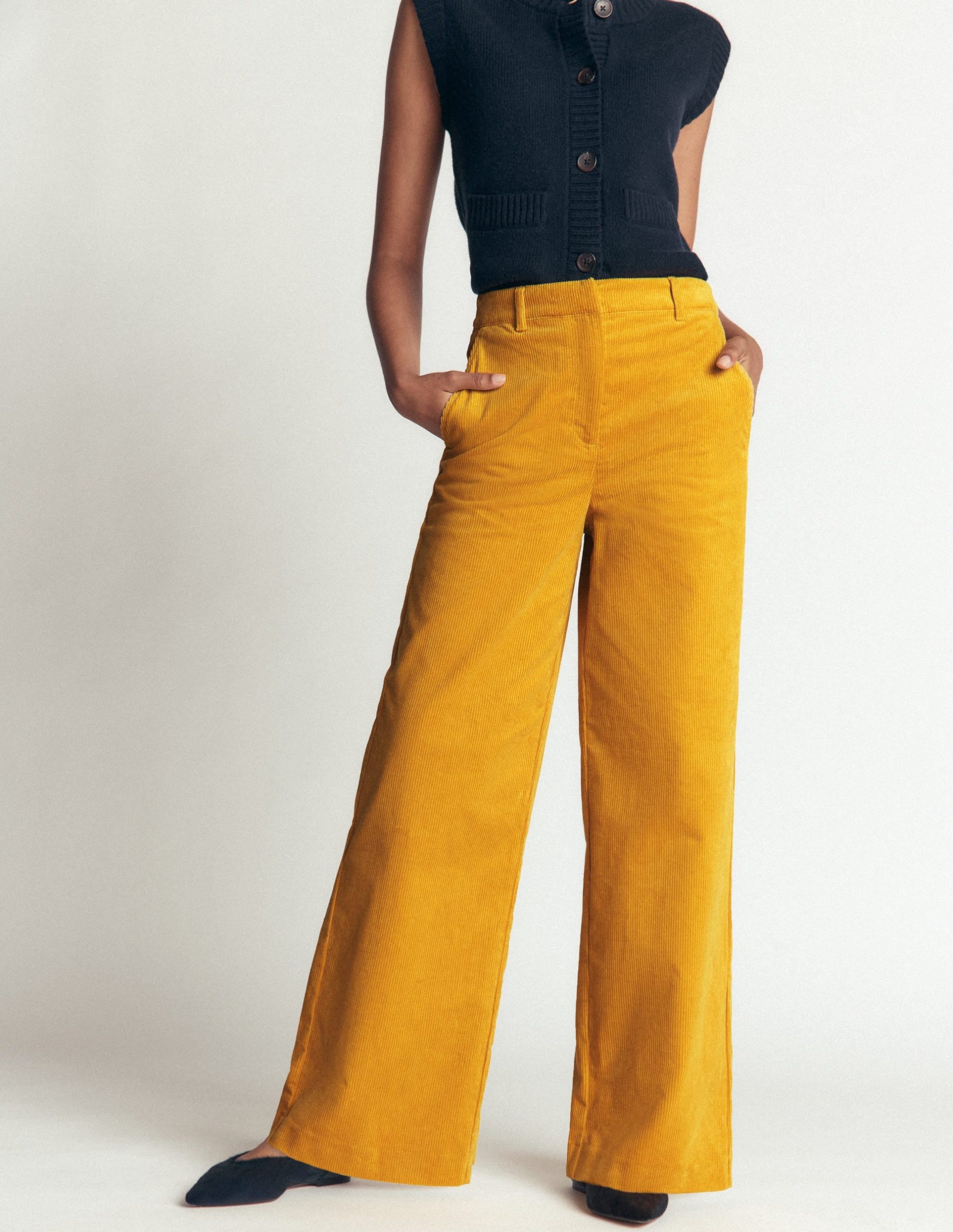 Belgravia Cord Pants-Golden Rye - Image 5