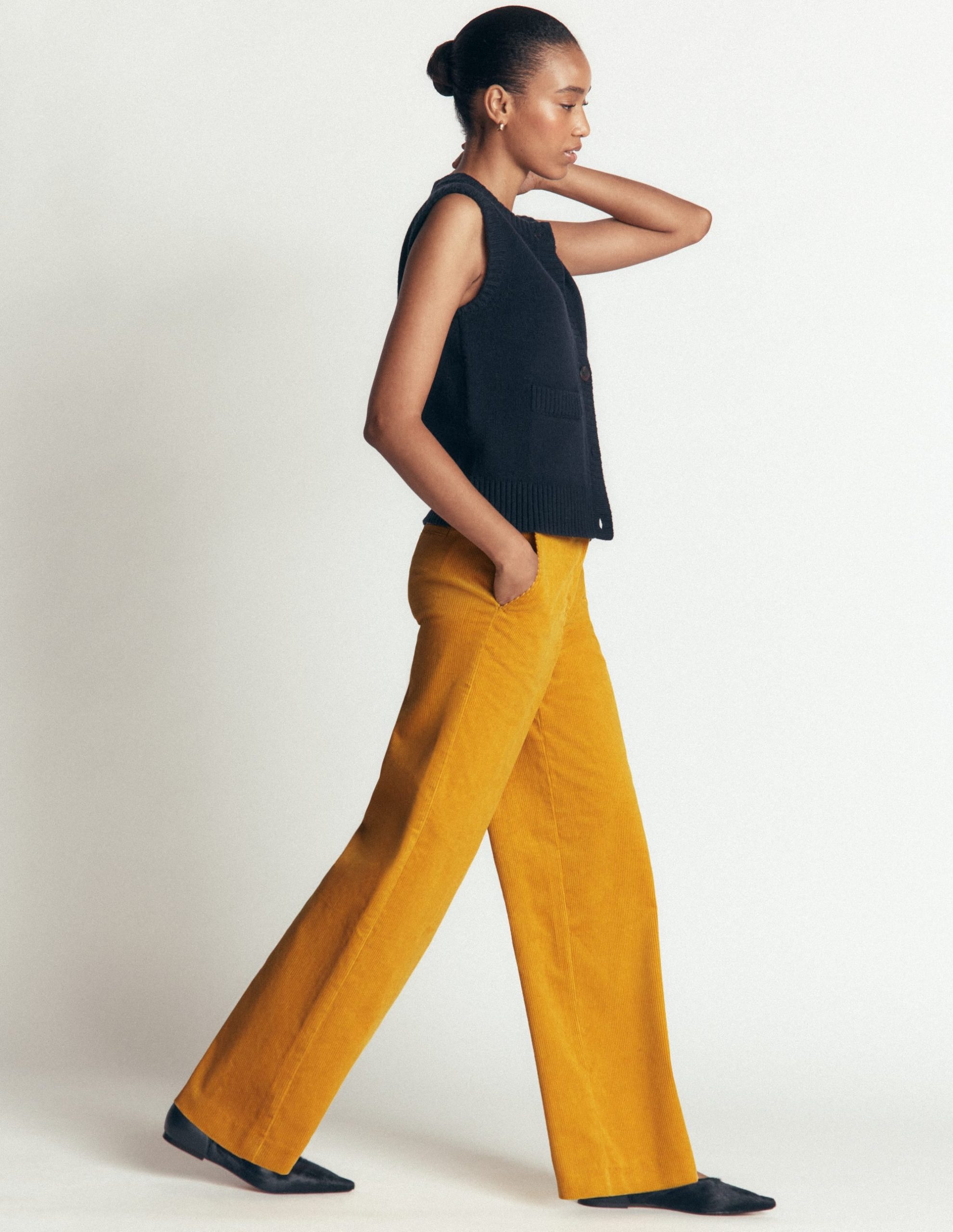 Belgravia Cord Pants-Golden Rye - Image 6
