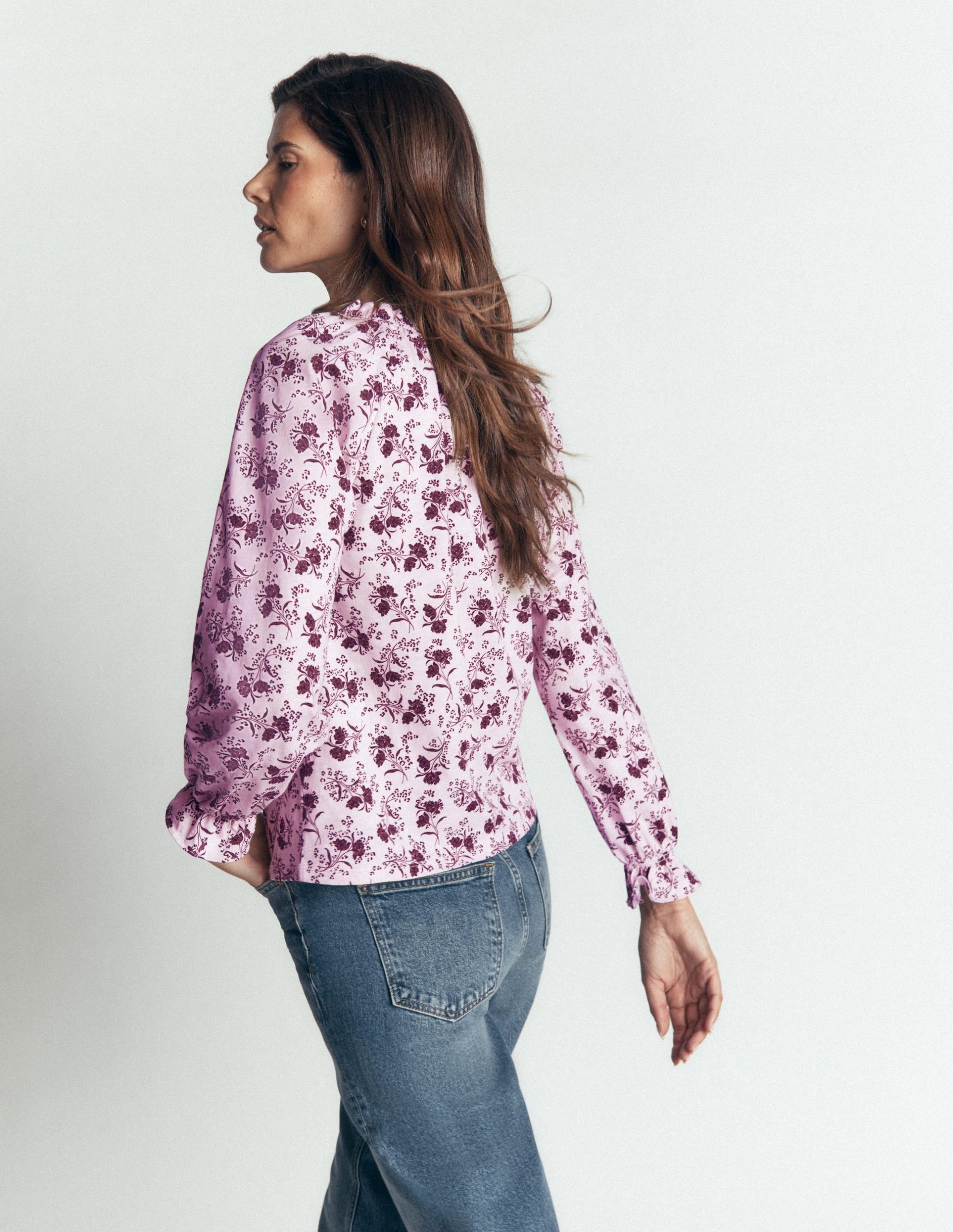 Pia Ruffle Detail Top-Light Lilac. Enchanted Springs - Image 4