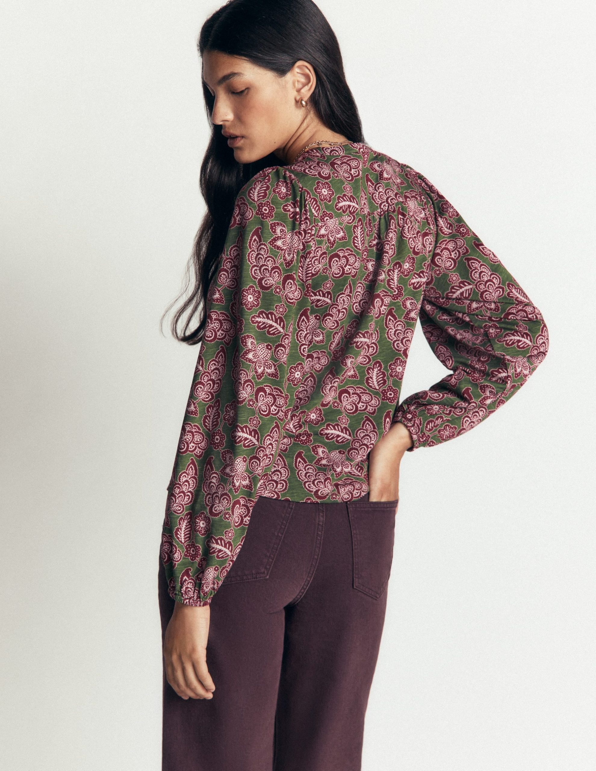 Ara Jersey Shirt-Chive. Tickled Meadows - Image 3
