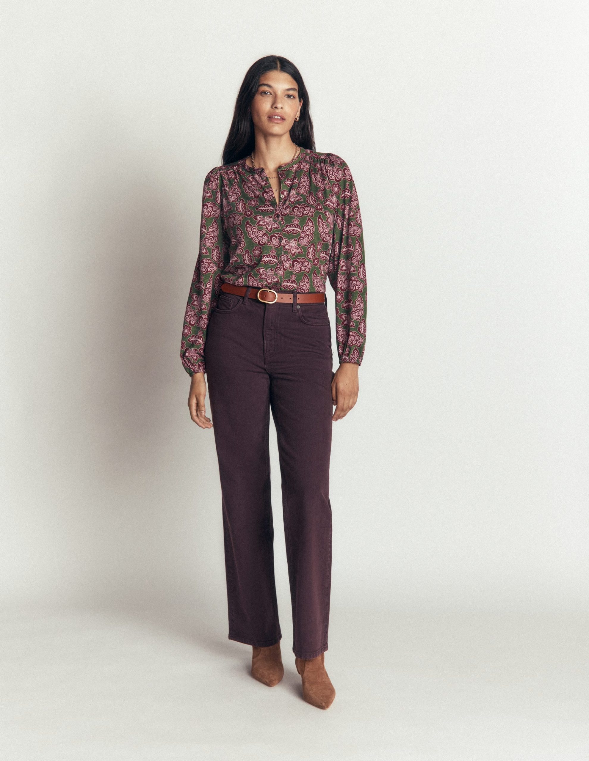 Ara Jersey Shirt-Chive. Tickled Meadows - Image 4