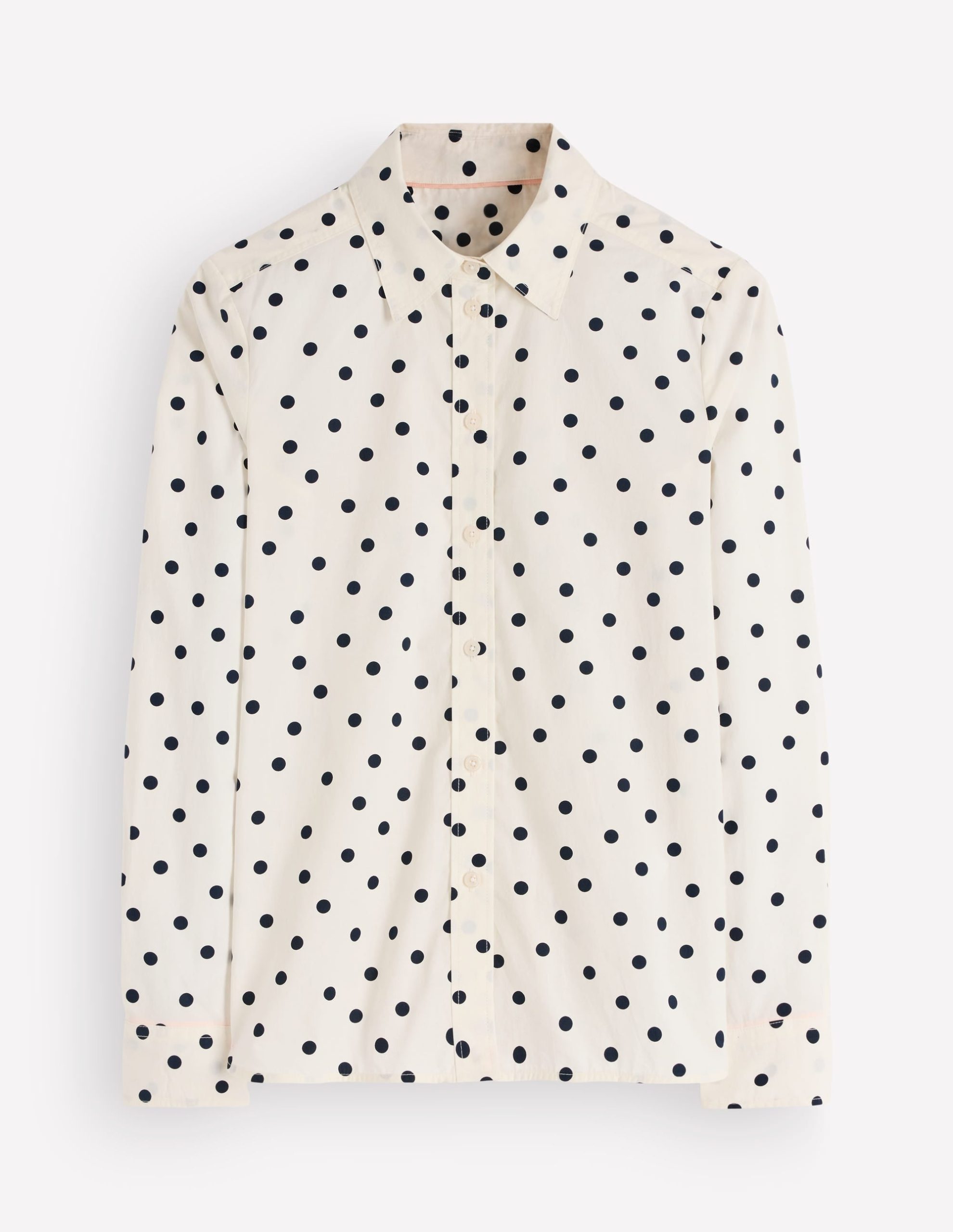 The New Sienna Cotton Shirt-Ivory. Boden Spot - Image 5