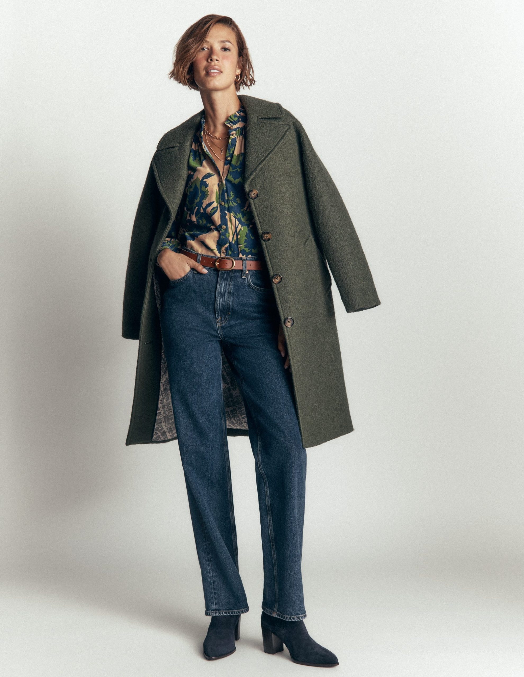 Erica Frill Cord Top-Cappuccino. Forest Breeze - Image 5