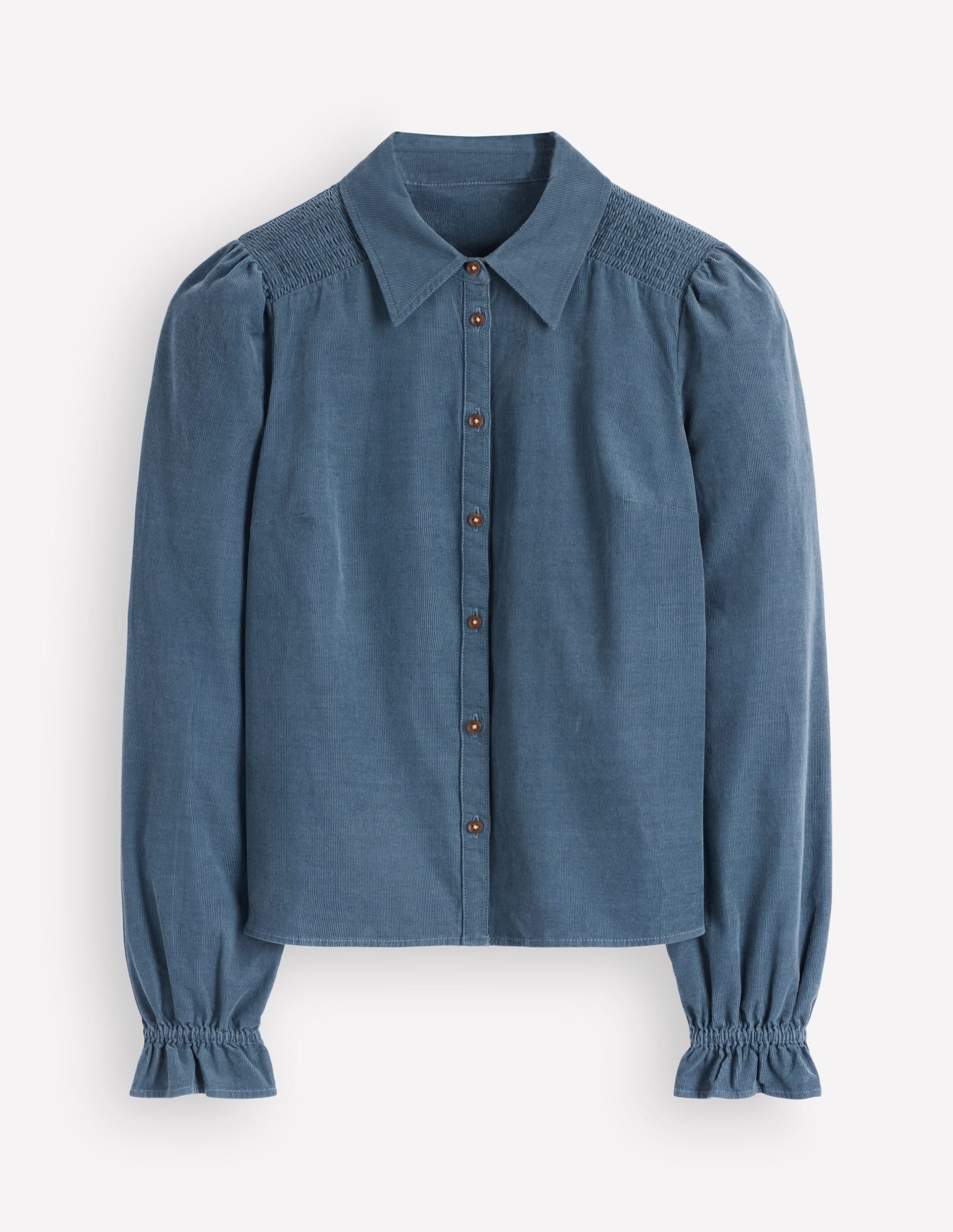 Violet Smock Shoulder Cord Top-Storm Blue - Image 5