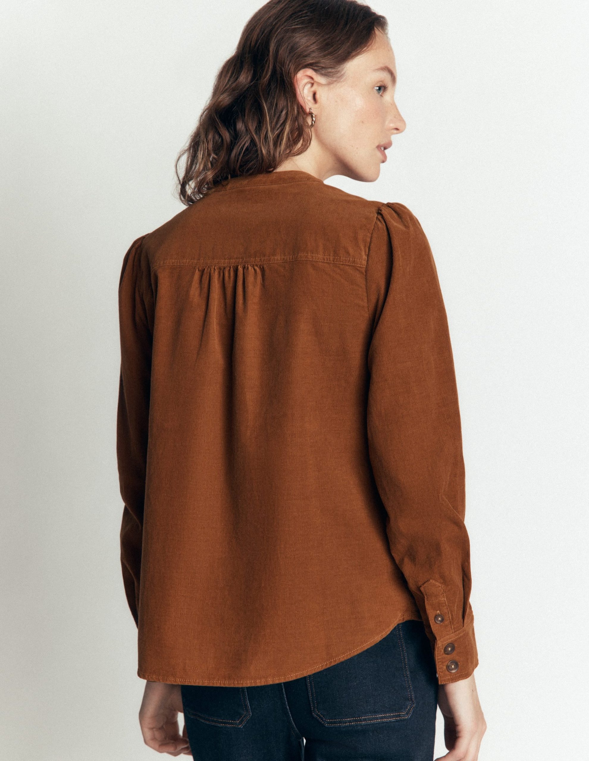 Thea Cord Shirt-Ginger - Image 3