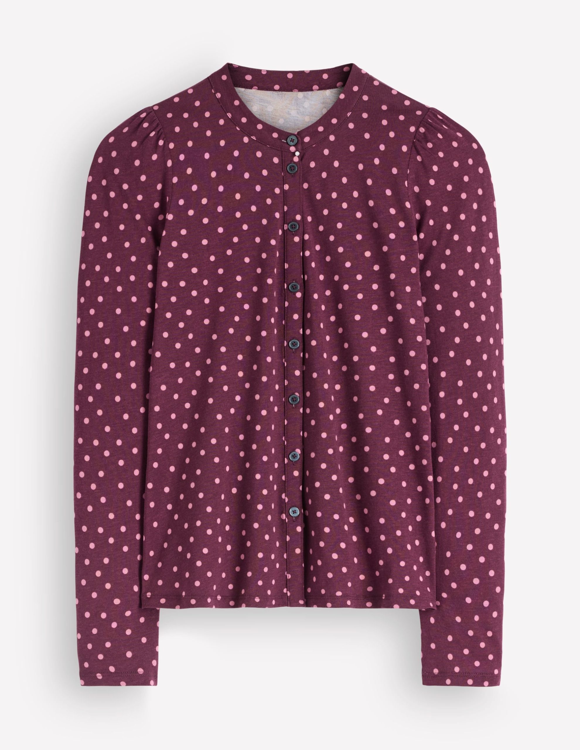 Supersoft Puff Sleeve Shirt-Winetasting. Painting Dot - Image 6