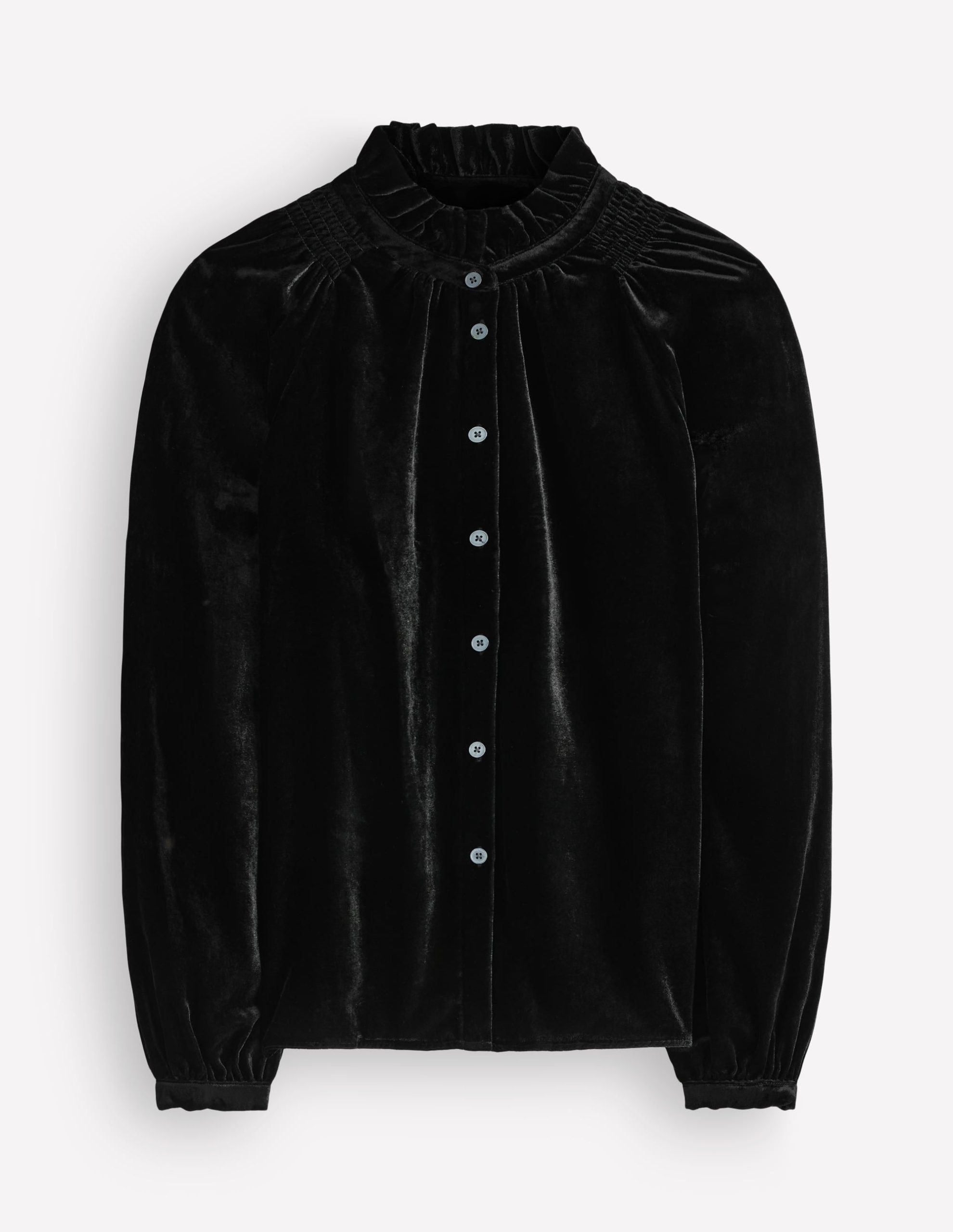Erica Frill Velvet Top-Black - Image 5