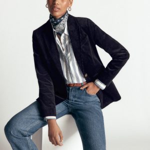 Stamford Cord Blazer-Navy