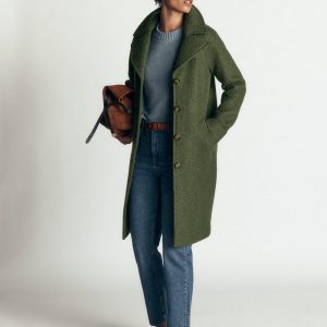 Cotswold Wool Coat-Hunter Green