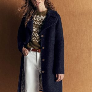 Cotswold Wool Coat-Navy
