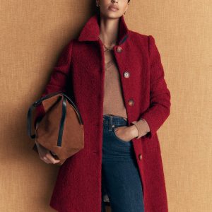 Aylesford Wool Coat-Vino