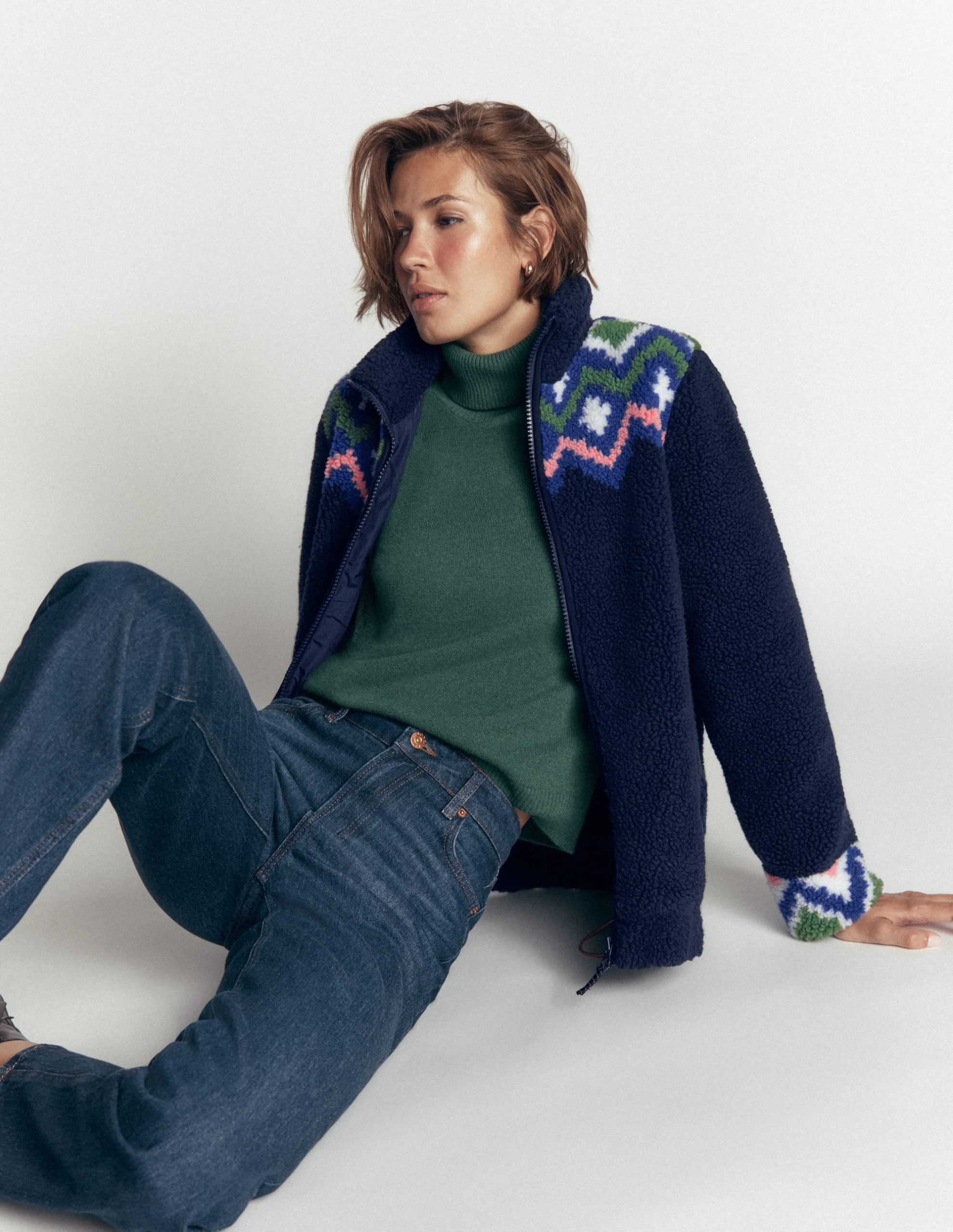 Alnwick Borg Jacket-French Navy. Geo Dream