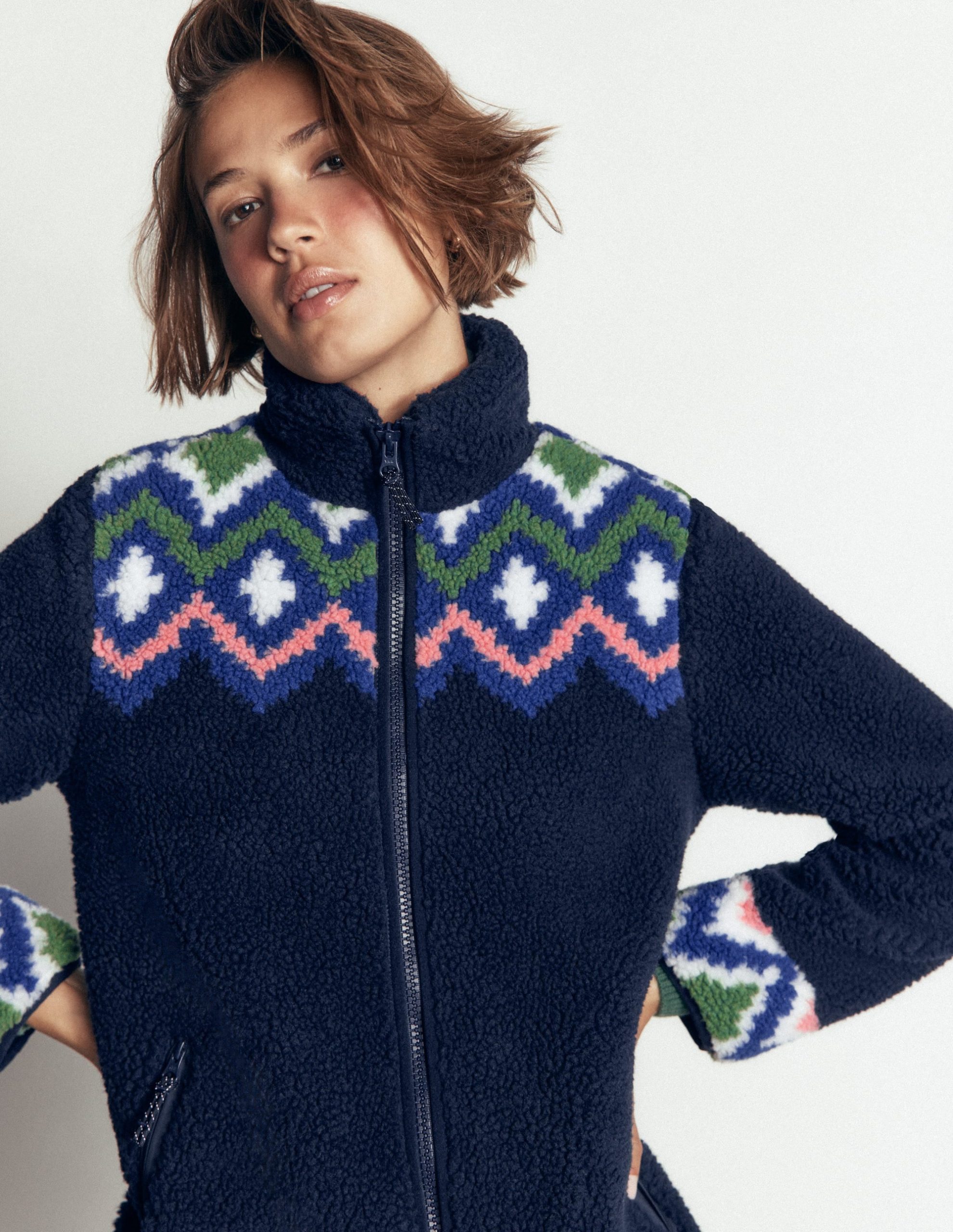 Alnwick Borg Jacket-French Navy. Geo Dream - Image 2