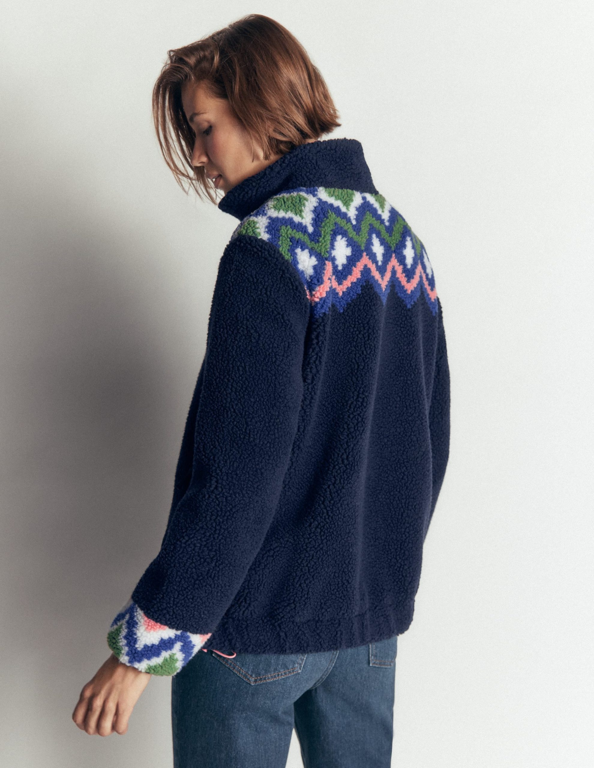 Alnwick Borg Jacket-French Navy. Geo Dream - Image 3