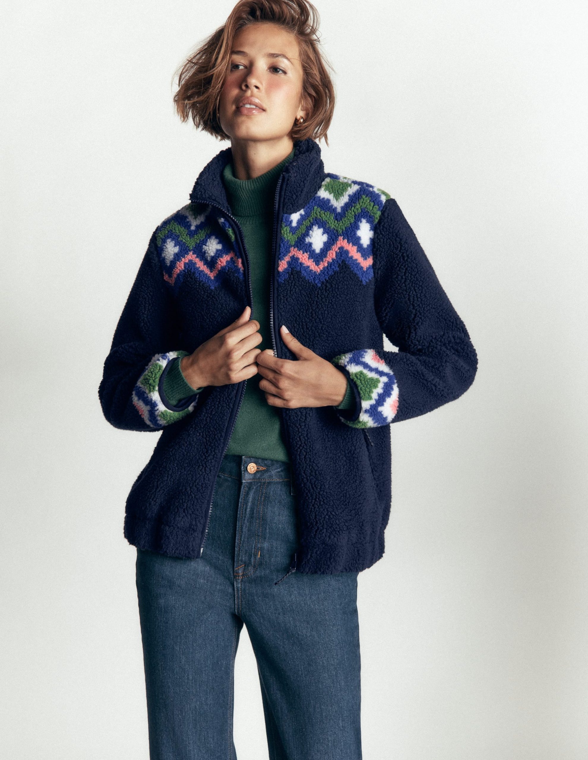 Alnwick Borg Jacket-French Navy. Geo Dream - Image 4