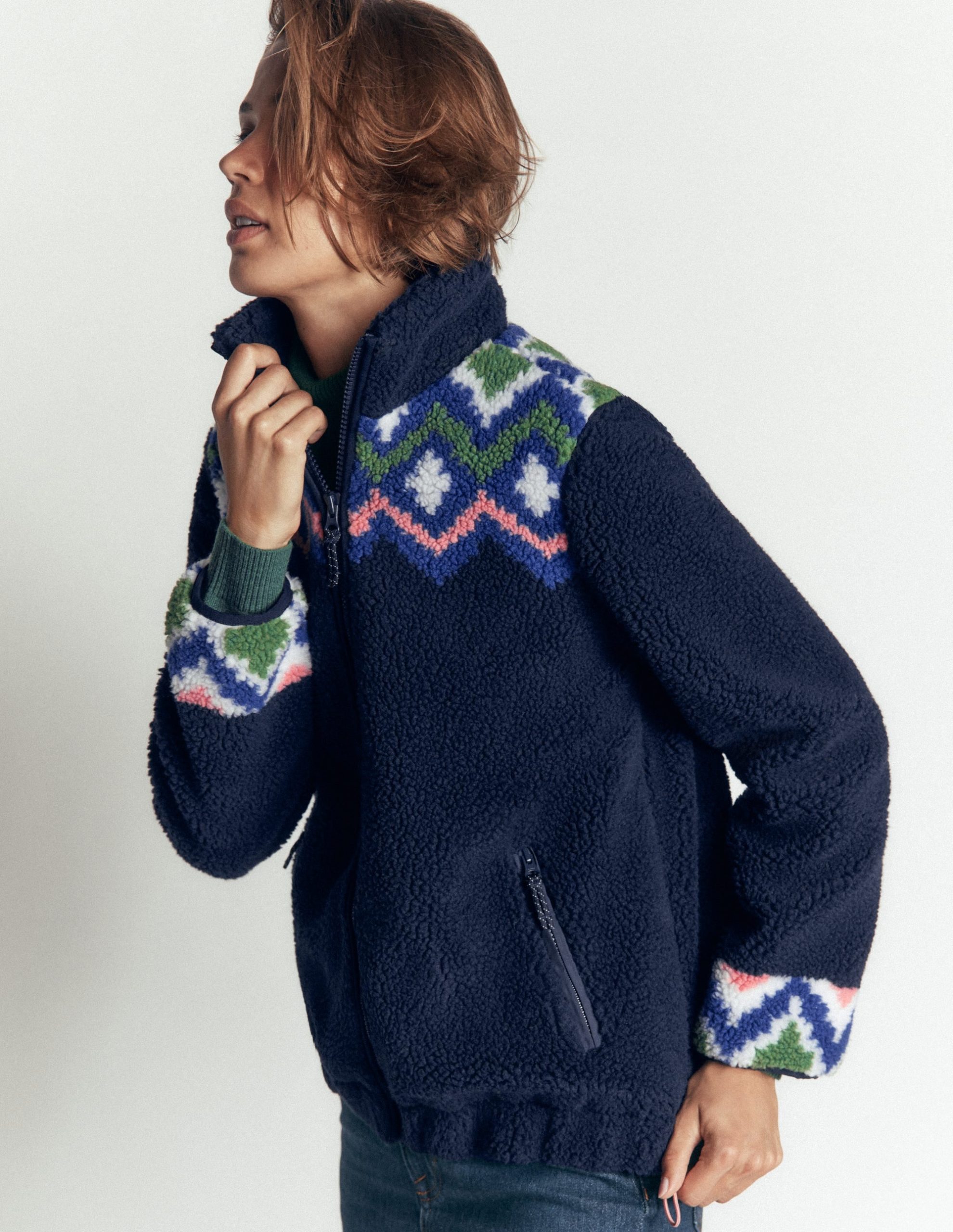 Alnwick Borg Jacket-French Navy. Geo Dream - Image 5