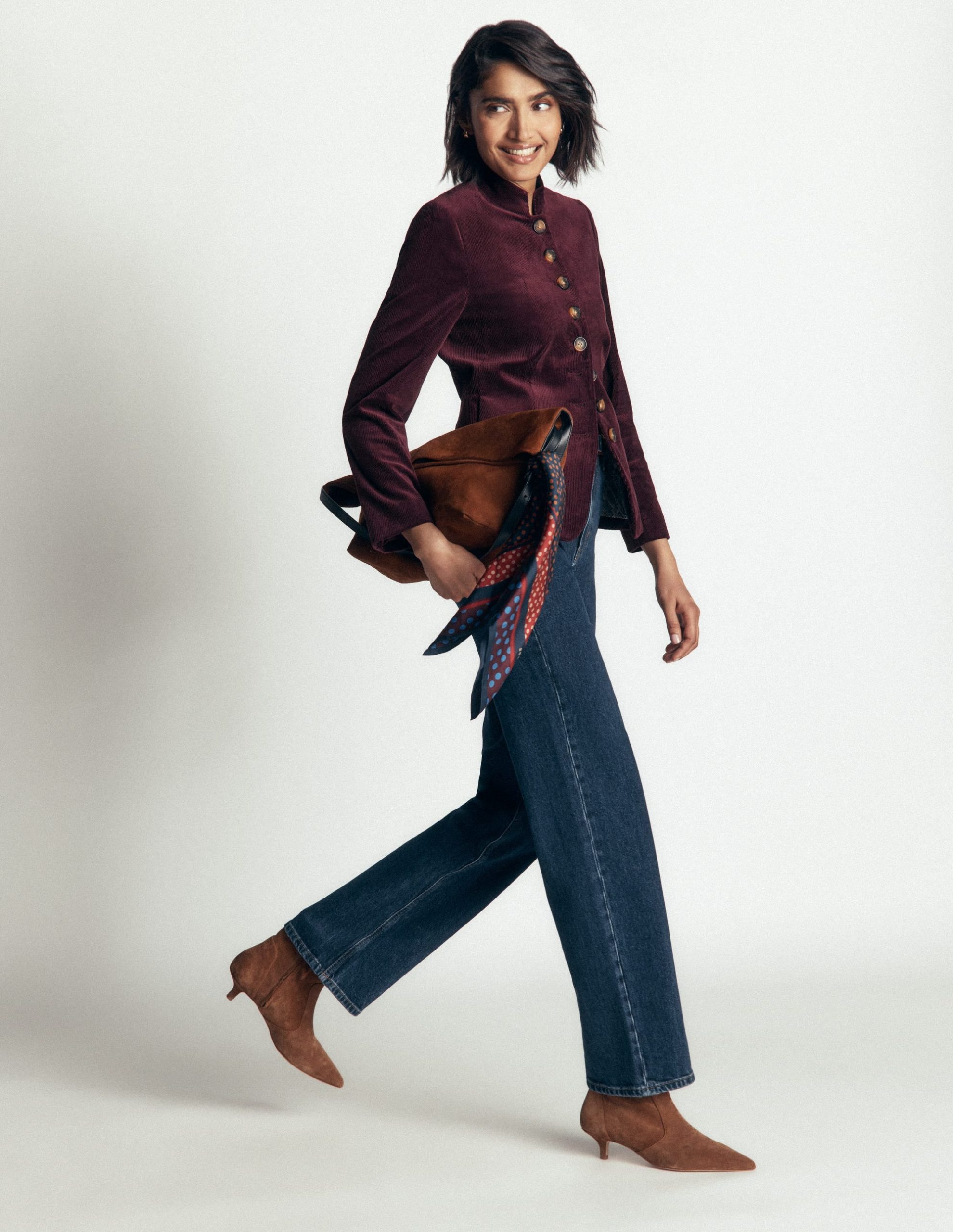 Hereford Military Cord Jacket-Dark Cherry - Image 5
