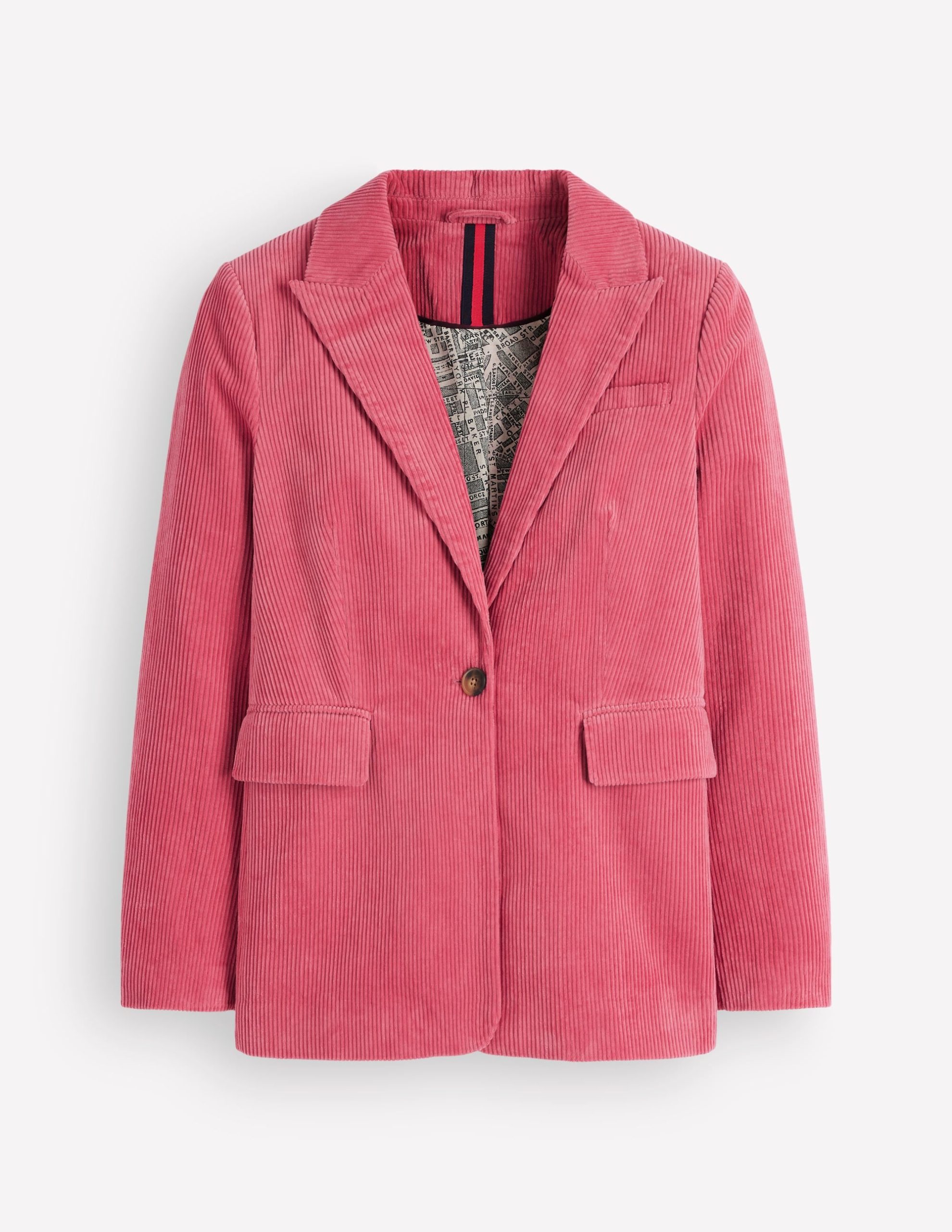 Woodbridge Cord Blazer-Cherry Blush - Image 7