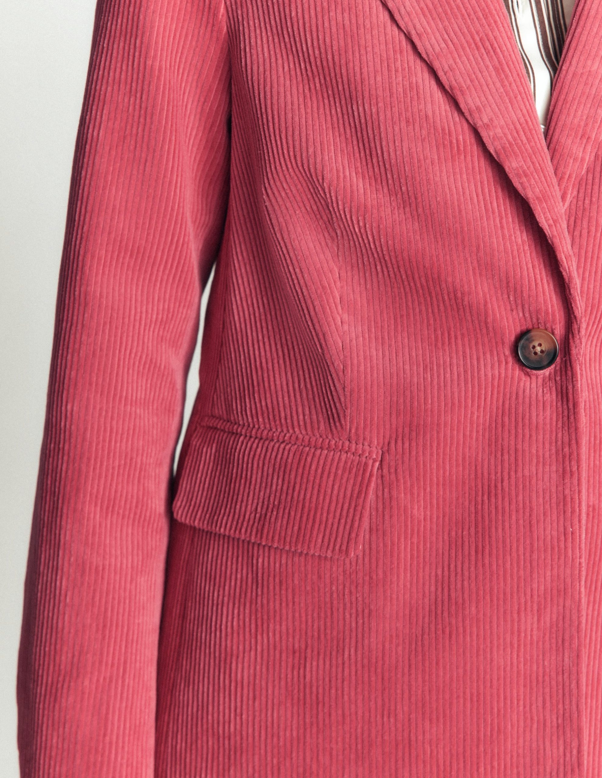 Woodbridge Cord Blazer-Cherry Blush - Image 3