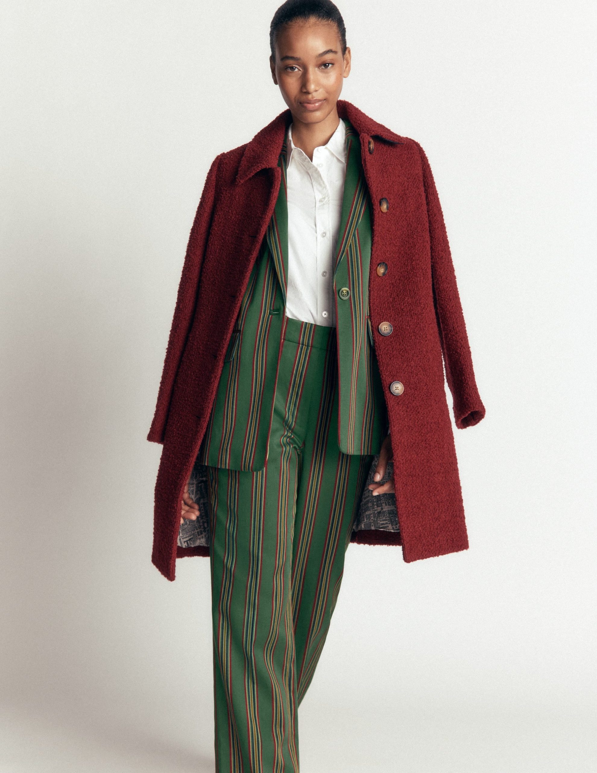 Woodbridge Tailored Blazer-Green. Collegic Stripe - Image 6